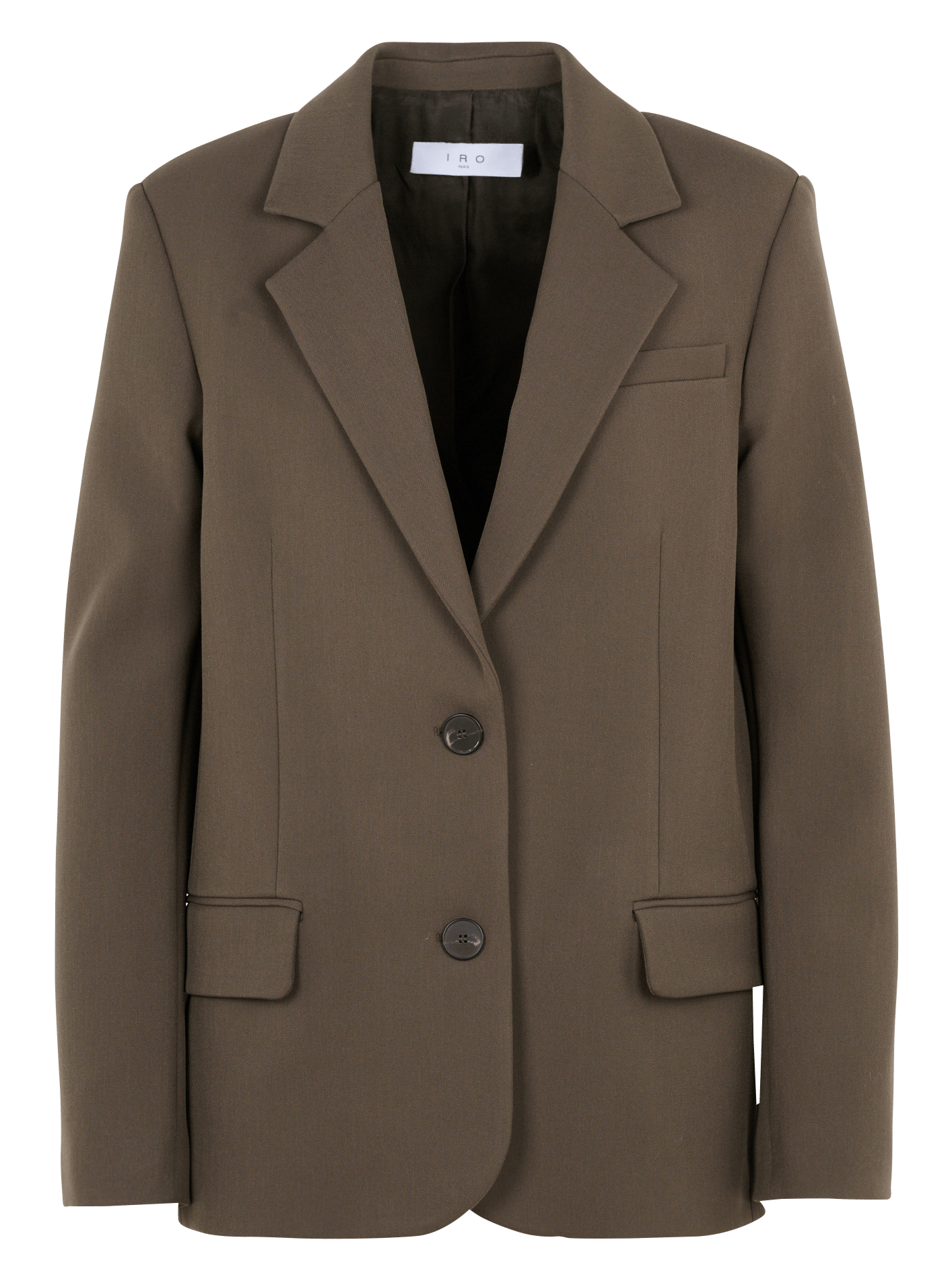 Veste de tailleur droite unie IRO Kaki