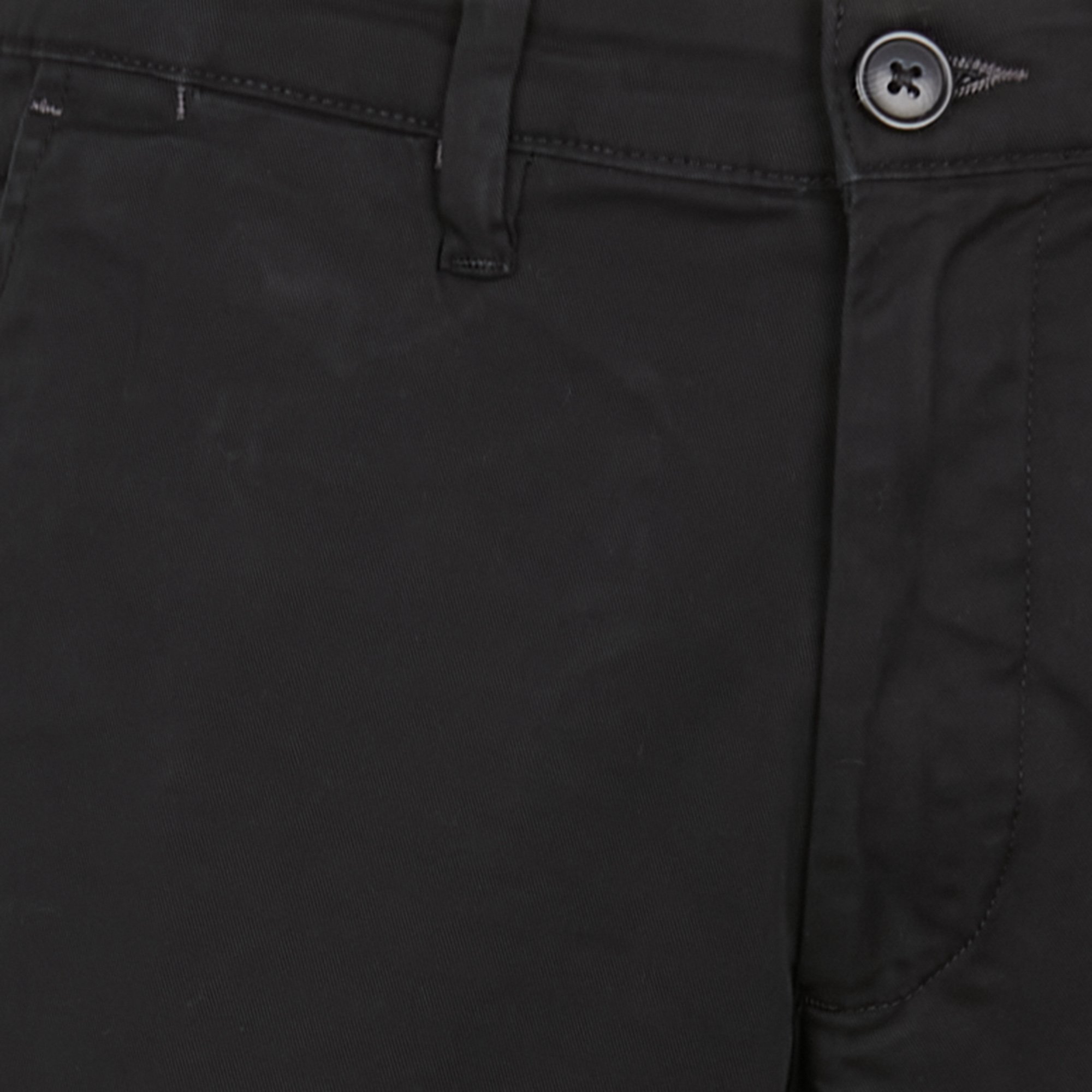 Pantalon slim en coton organique SELECTED Noir