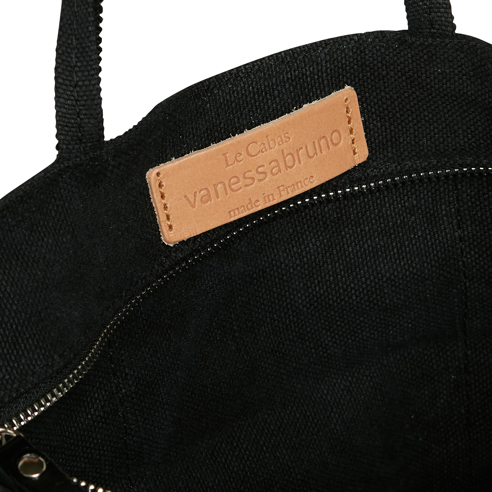 Kleiner Leinen-Shopper mit Pailletten VANESSA BRUNO Schwarz