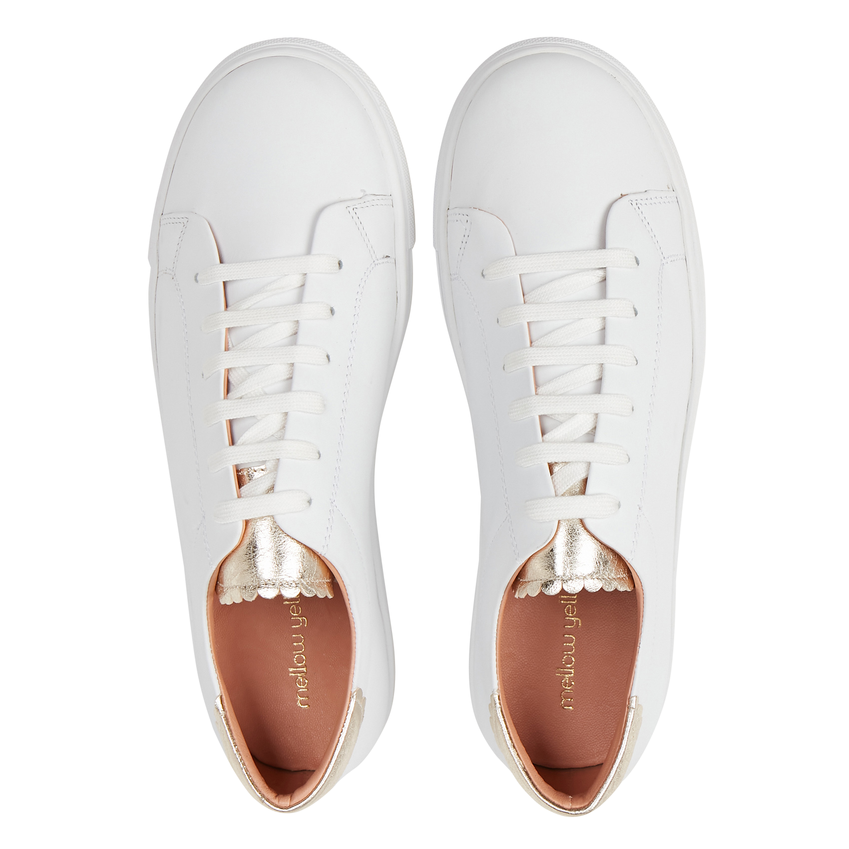 Baskets basses en cuir MELLOW YELLOW Blanc