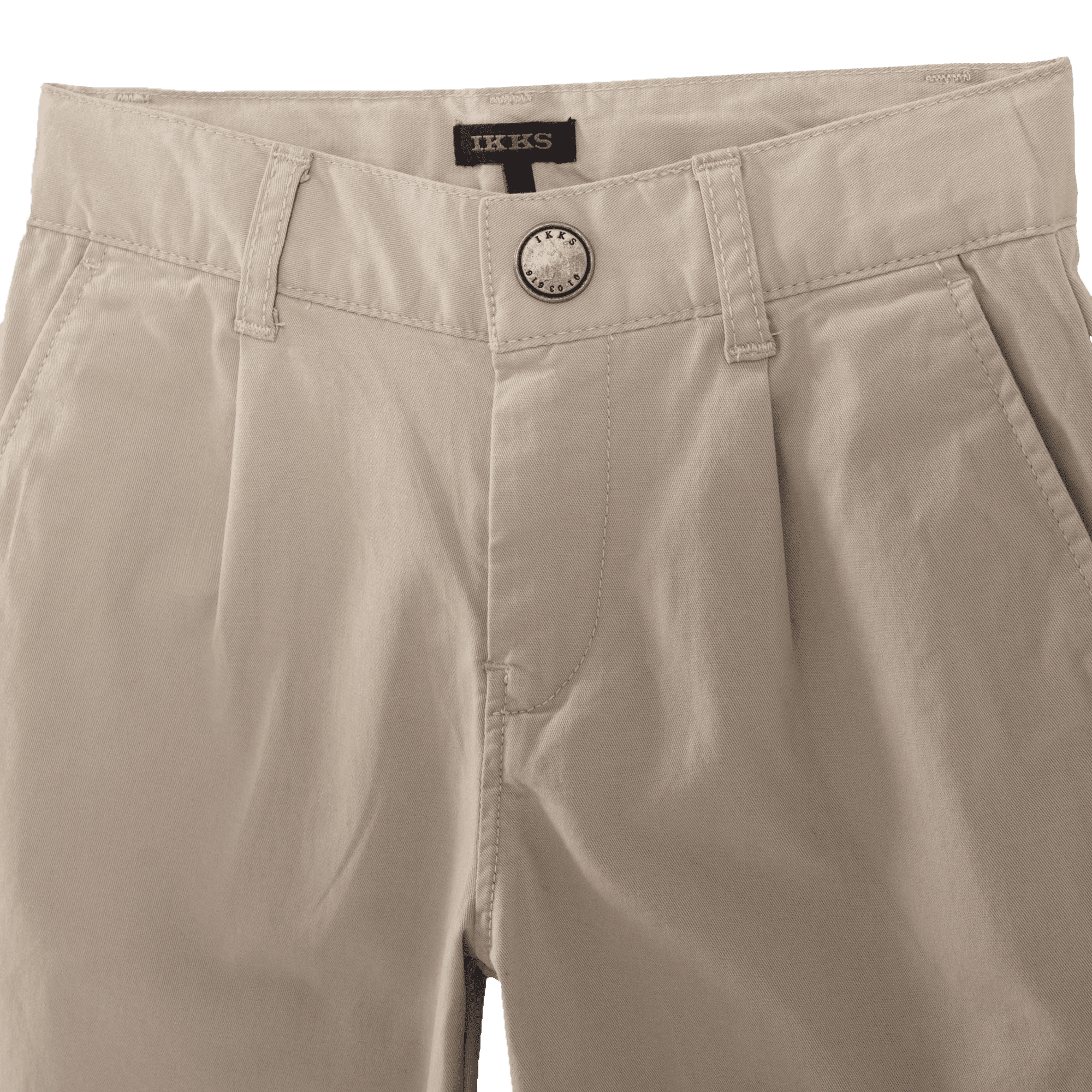 Straight-leg cotton-blend pants IKKS JUNIOR Beige