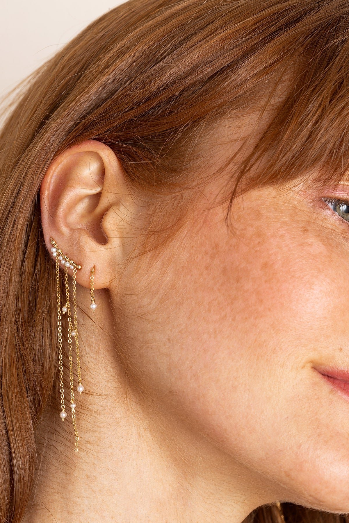 Chain earrings YAY White