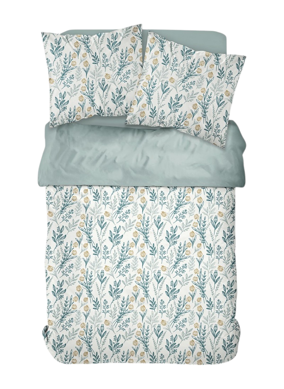 Printed cotton bed set TODAY LINGE DE MAISON White