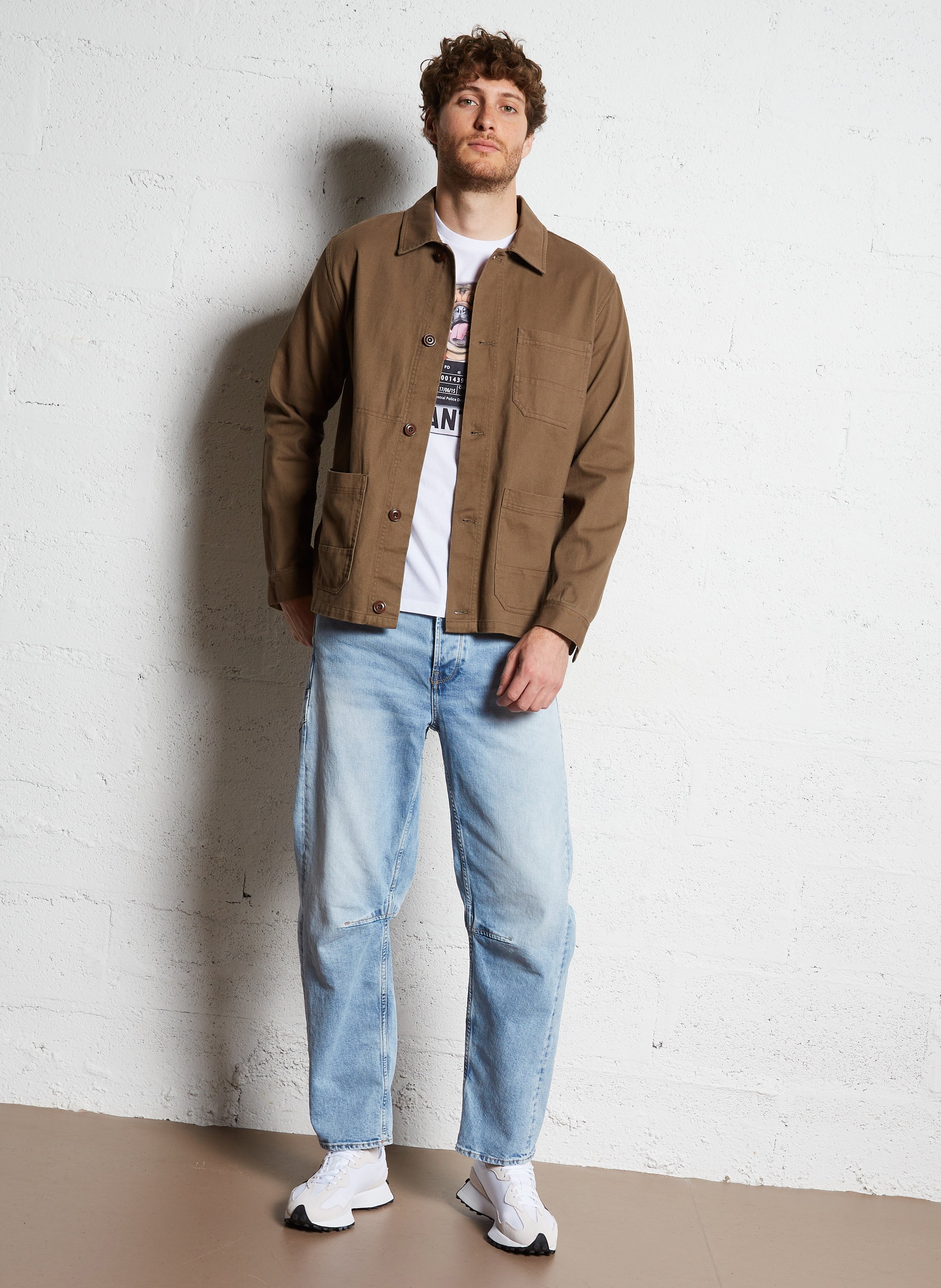 Gerade geschnittene Jeans aus Baumwollmischung LE TEMPS DES CERISES Blau