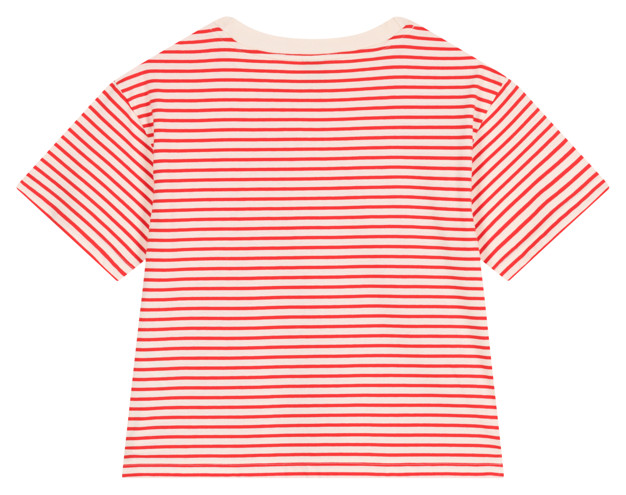 Long-sleeved round-neck cotton T-shirt PETIT BATEAU Red