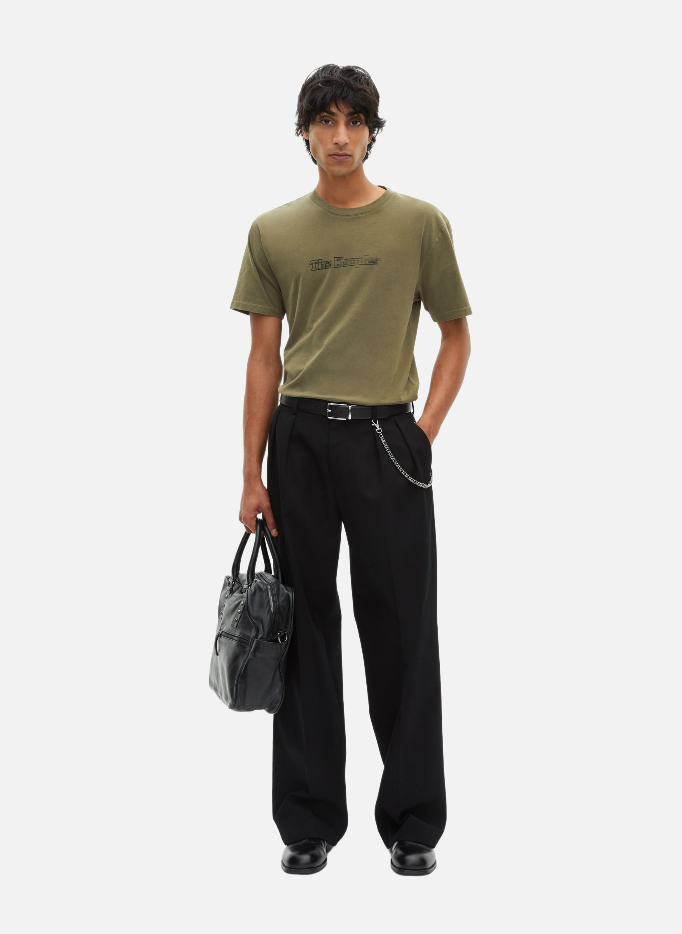 T-shirt with vintage logo effect THE KOOPLES Green