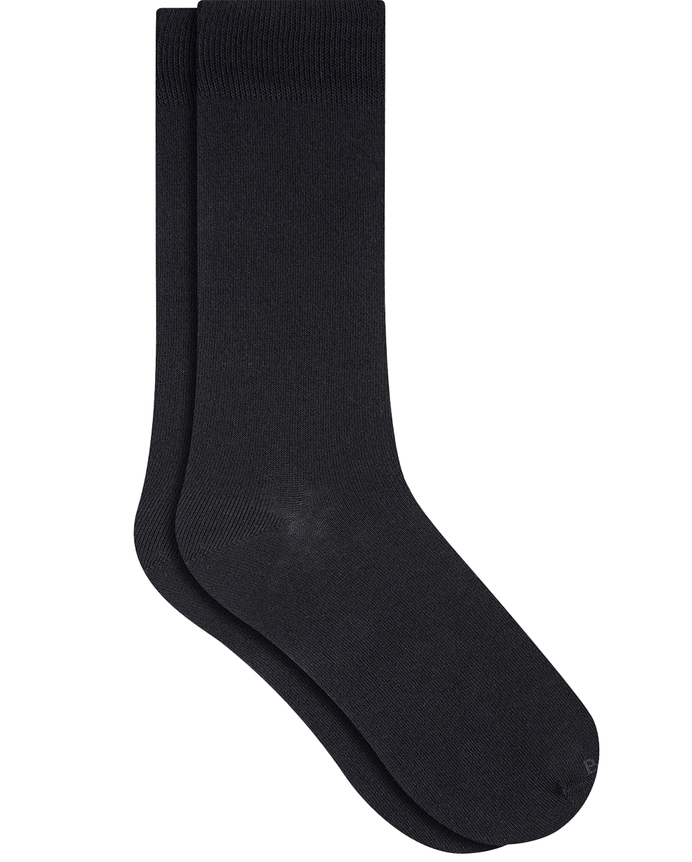 Plain cotton-blend socks BLEUFORET Black