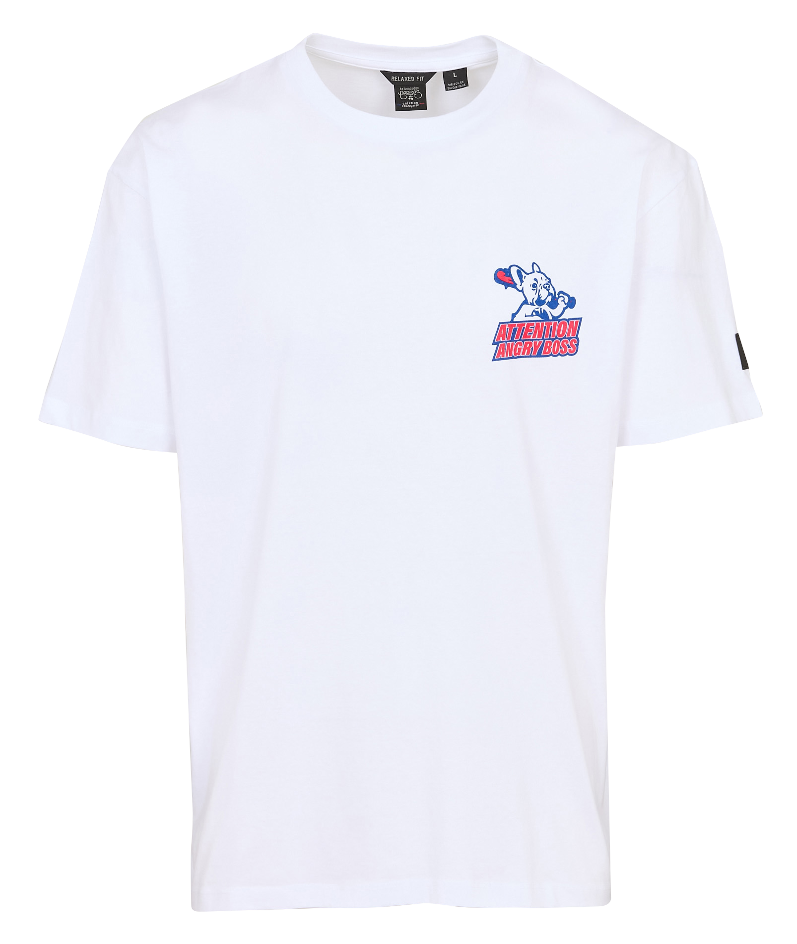 Effen T-shirt LE TEMPS DES CERISES Wit