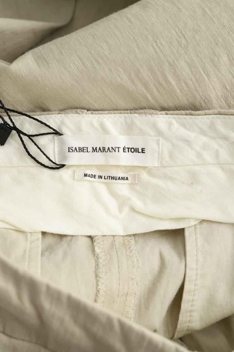 Slim-fit cotton cargo pants ISABEL MARANT ÉTOILE - SECONDE MAIN Beige