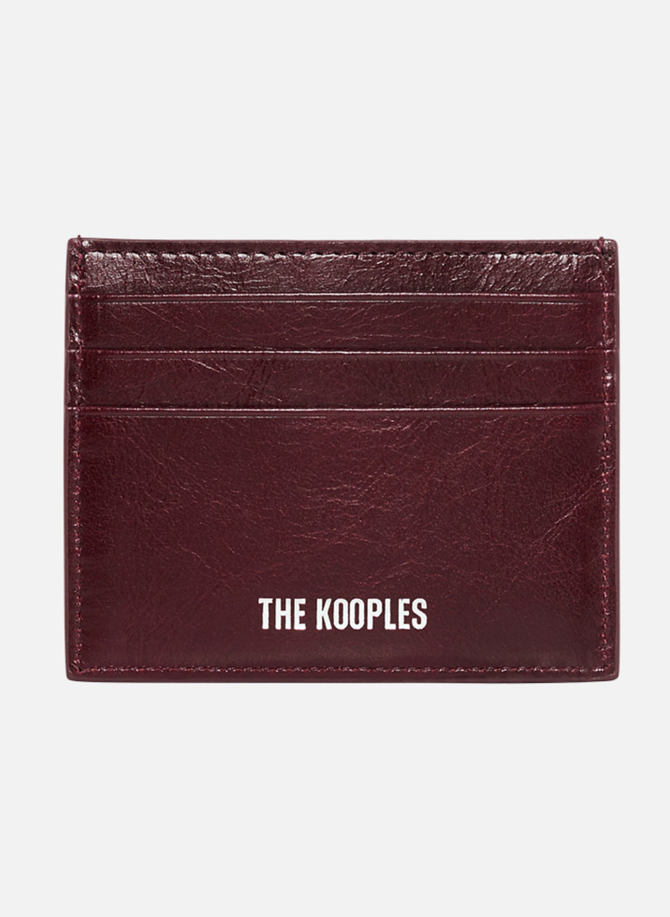 Amelia leather card holder THE KOOPLES Red