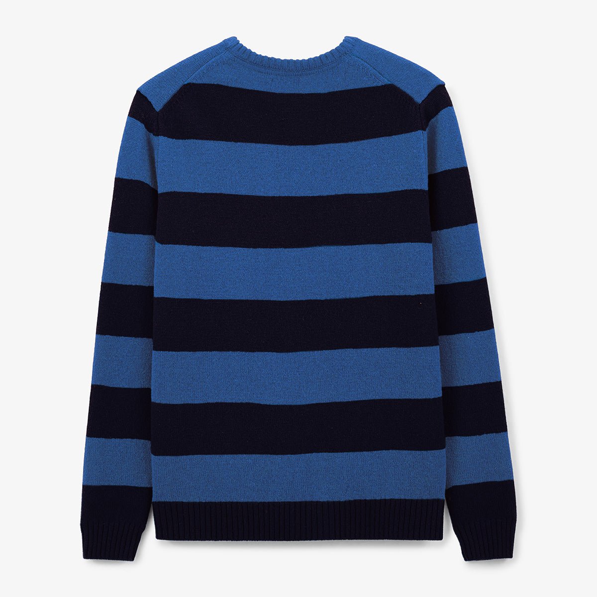 Rib-knit straight sweater SERGE BLANCO Blue