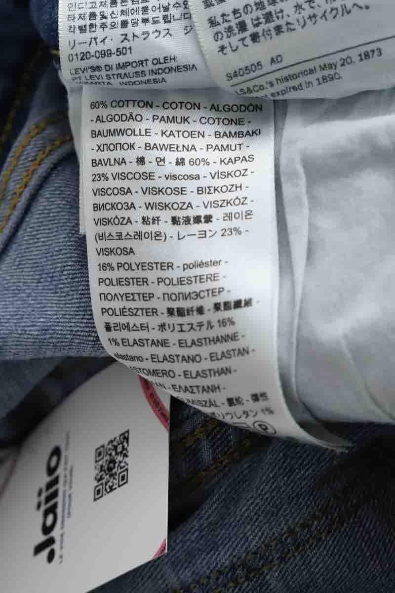 Slim-fit stretch cotton jeans with regular waist LEVI'S - Seconde main Blue