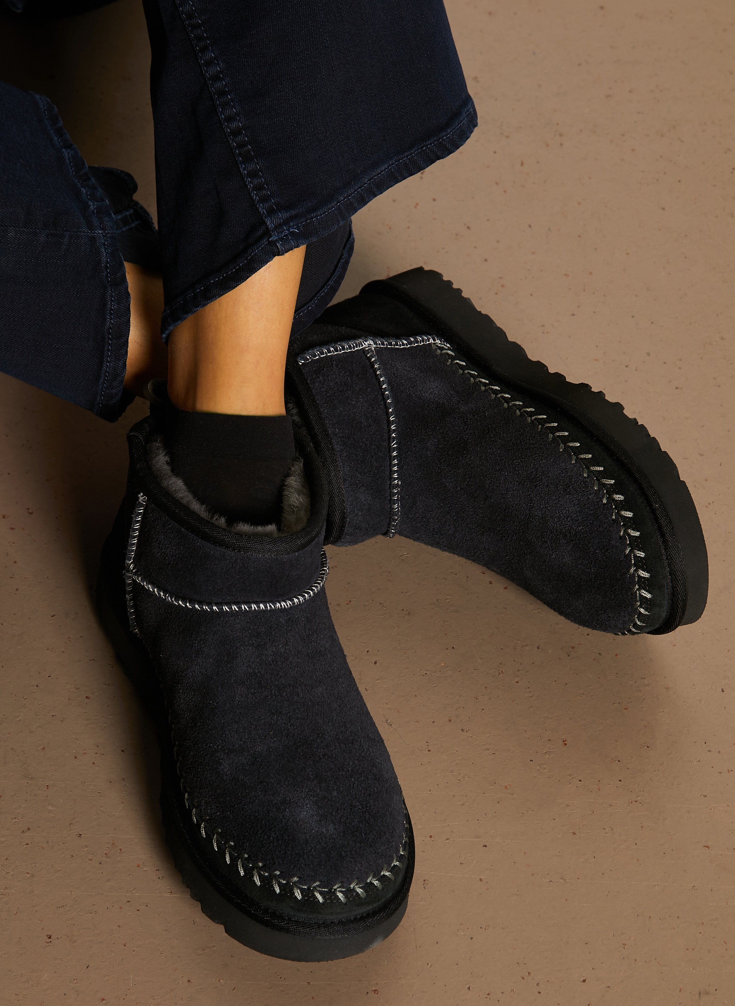 Bottines en cuir  UGG Noir