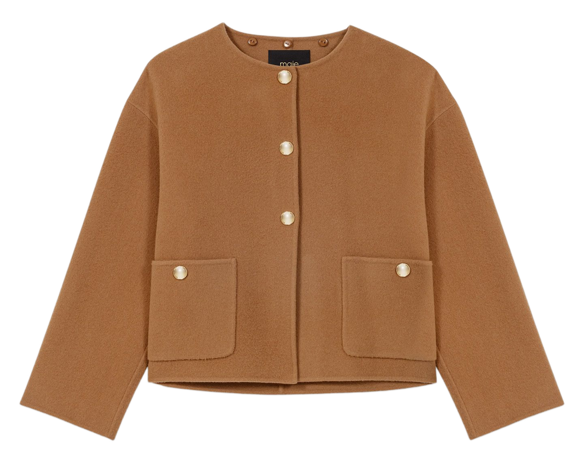 Alpakamantel MAJE Braun