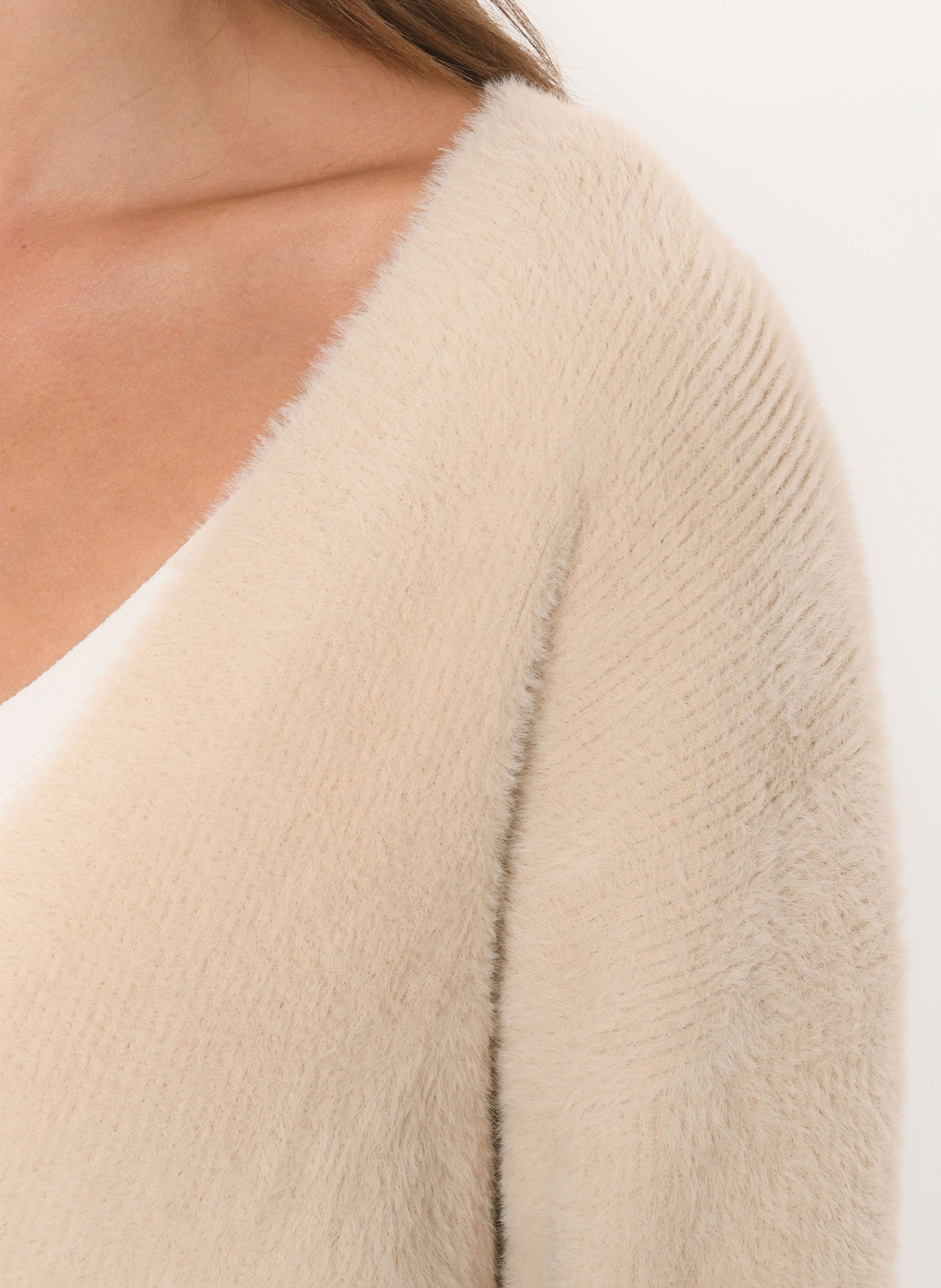 Oversized vest V-hals KOOKAI Beige