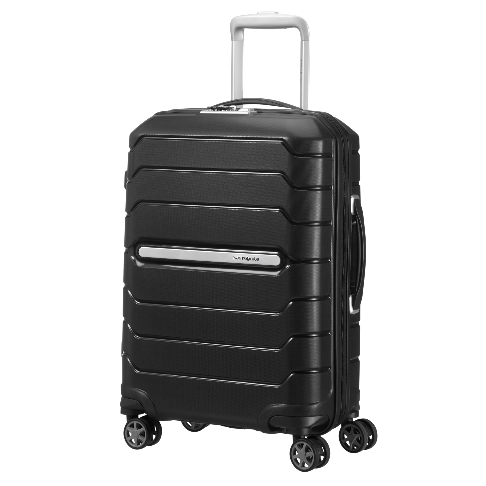 Carry-on suitcase with 4 wheels size S SAMSONITE Black