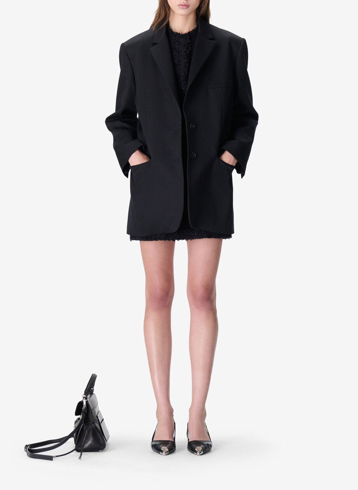 Veste tailleur droite unie IRO Noir