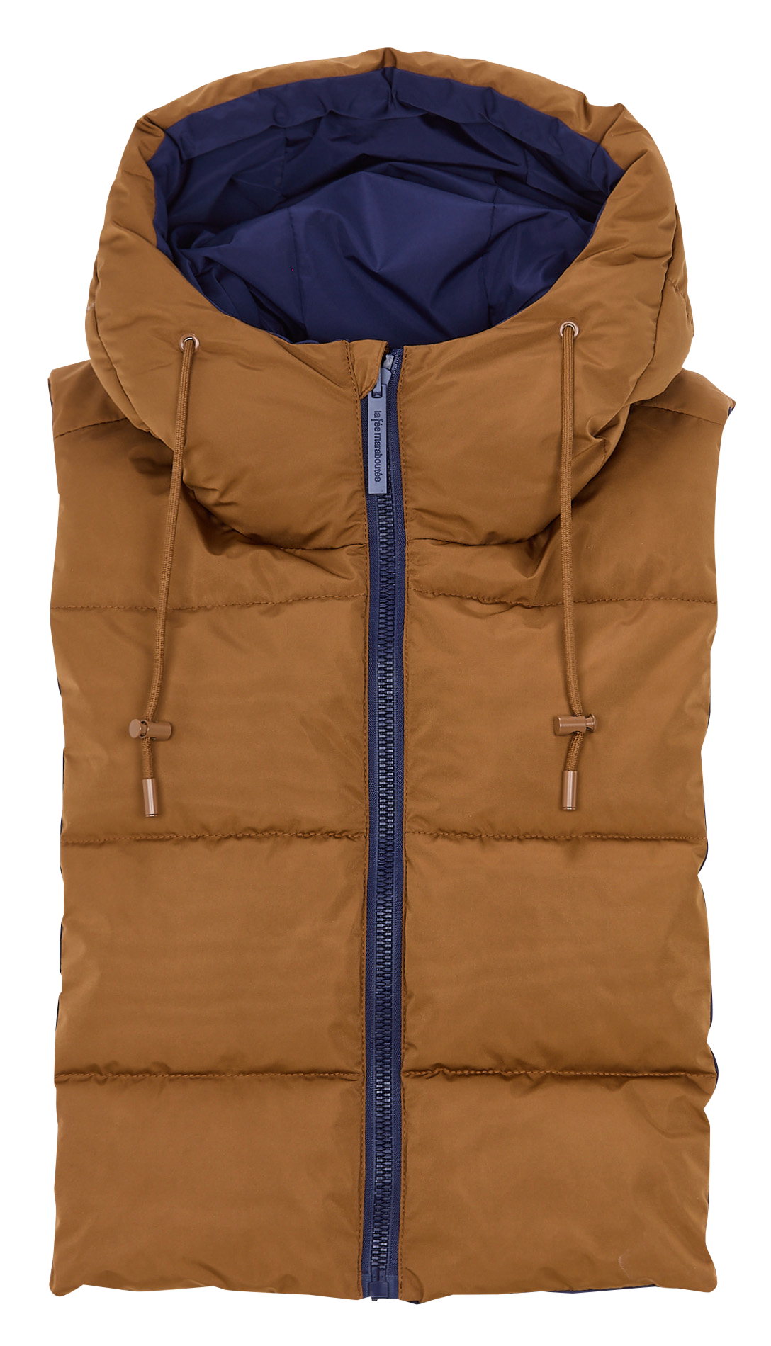 Capuche matelassé amovible LA FEE MARABOUTEE Marron