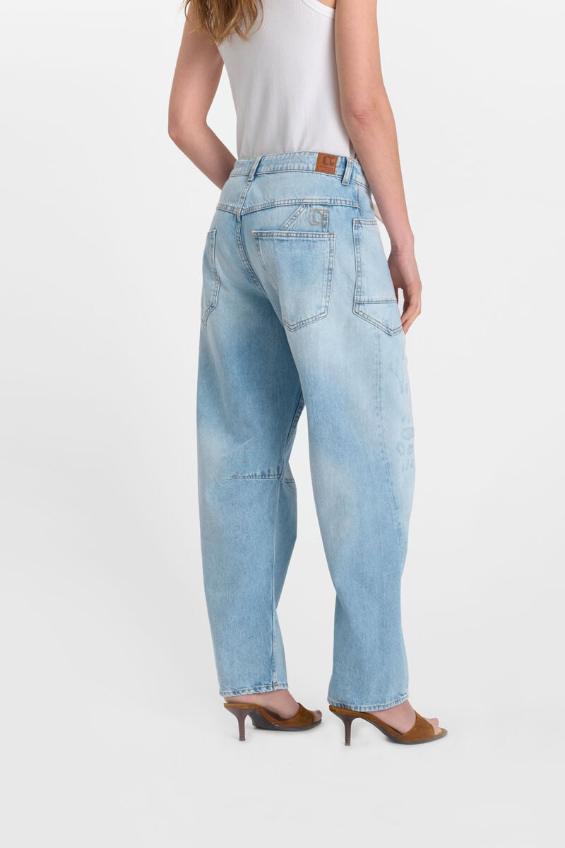 Loose jeans, wide leg, length 34 LE TEMPS DES CERISES Blue