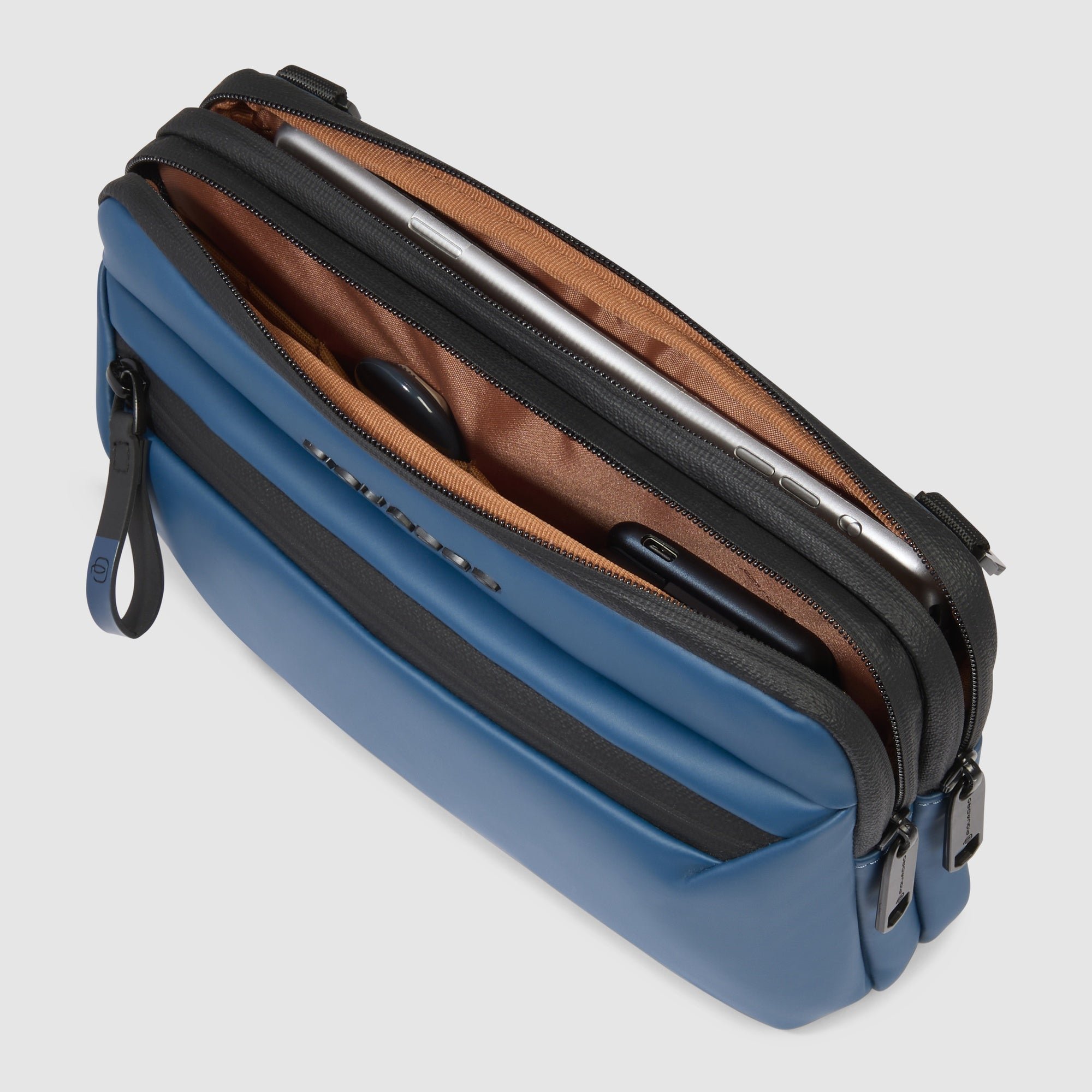 Water-repellent case for ipad®mini PIQUADRO Grey