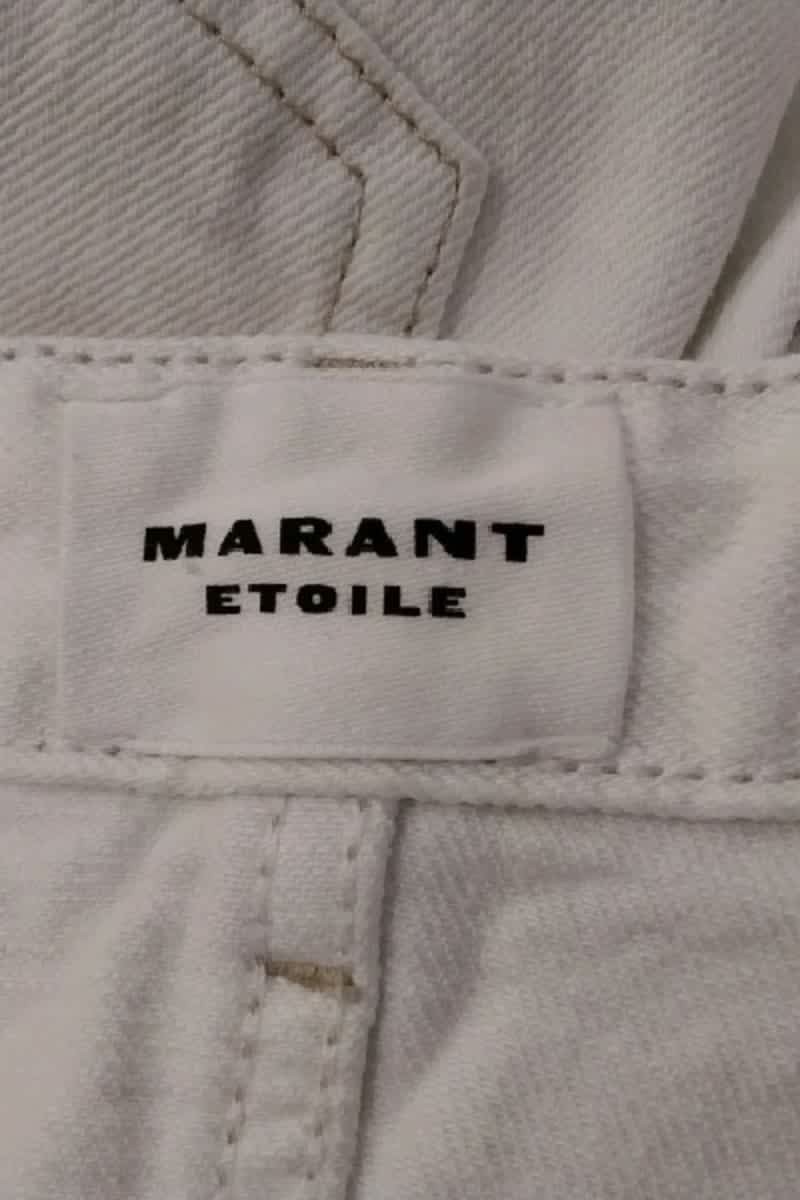 - Straight-leg jeans
- 5 pockets
- Straight cut
- Faded effect ISABEL MARANT ÉTOILE - SECONDE MAIN White