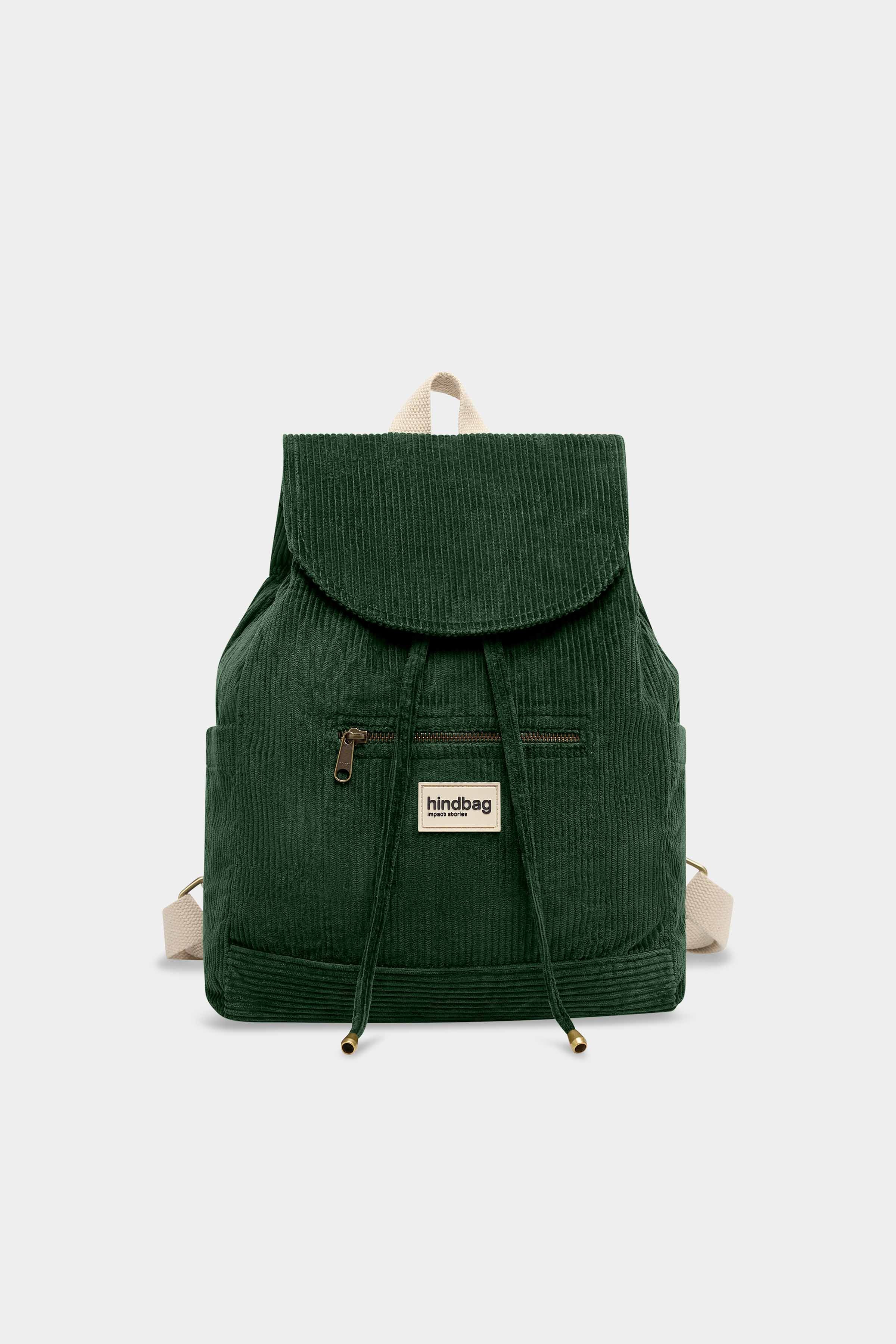 Cotton backpack HINDBAG Green