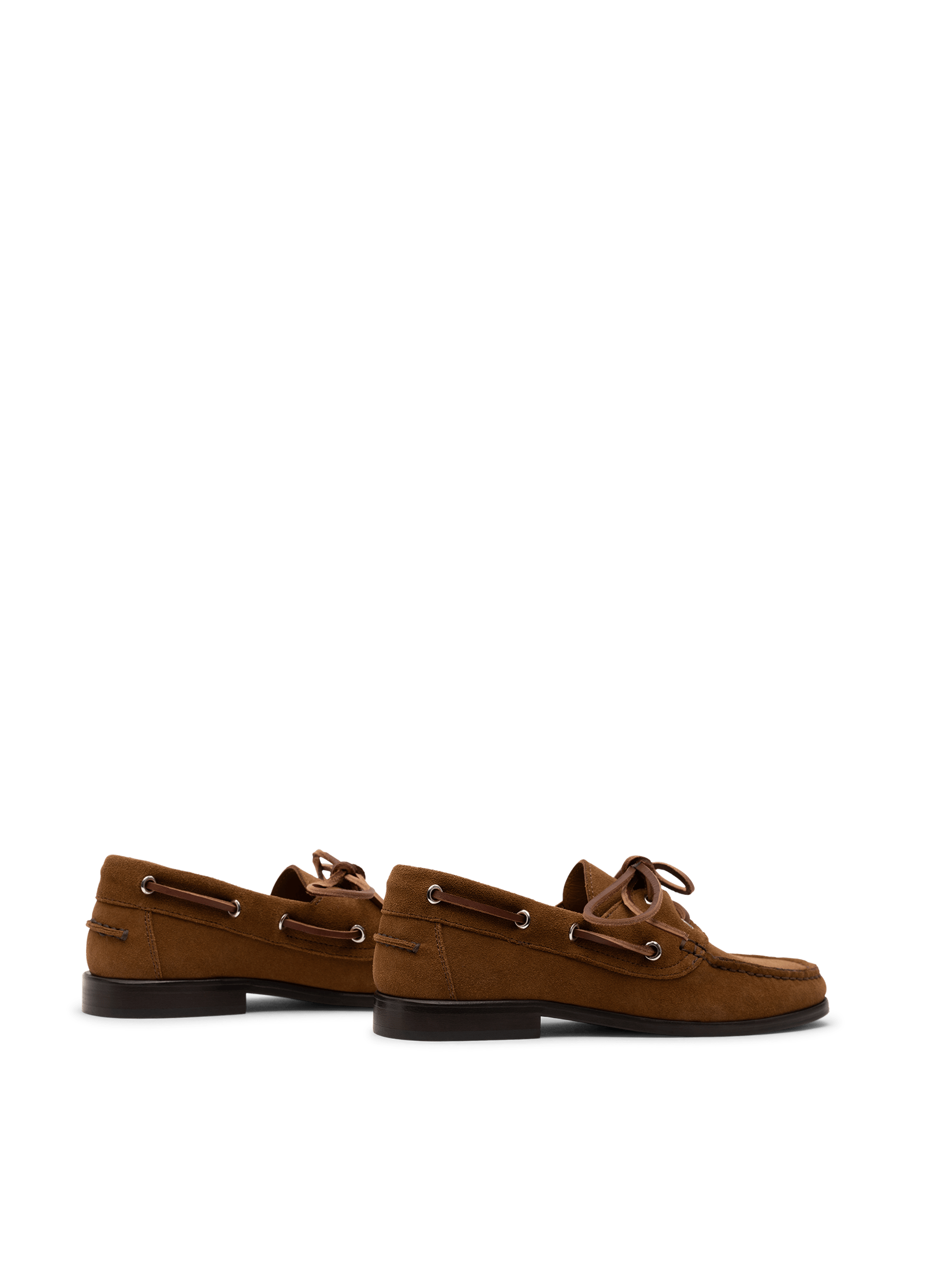 Camel suede boat shoes PARALLELE PARIS Brown