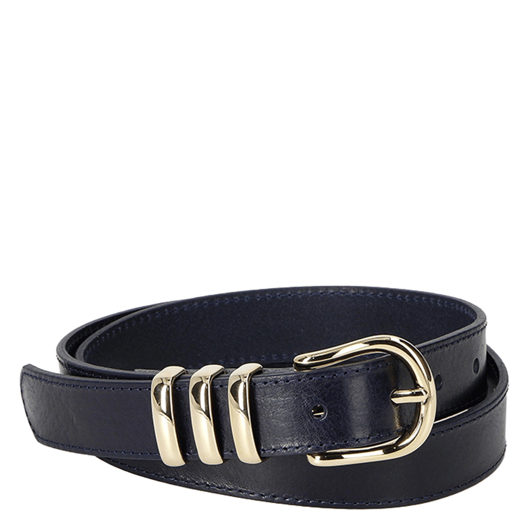 Ledergürtel mit Schnalle HERBERT FRERE SOEUR Blau