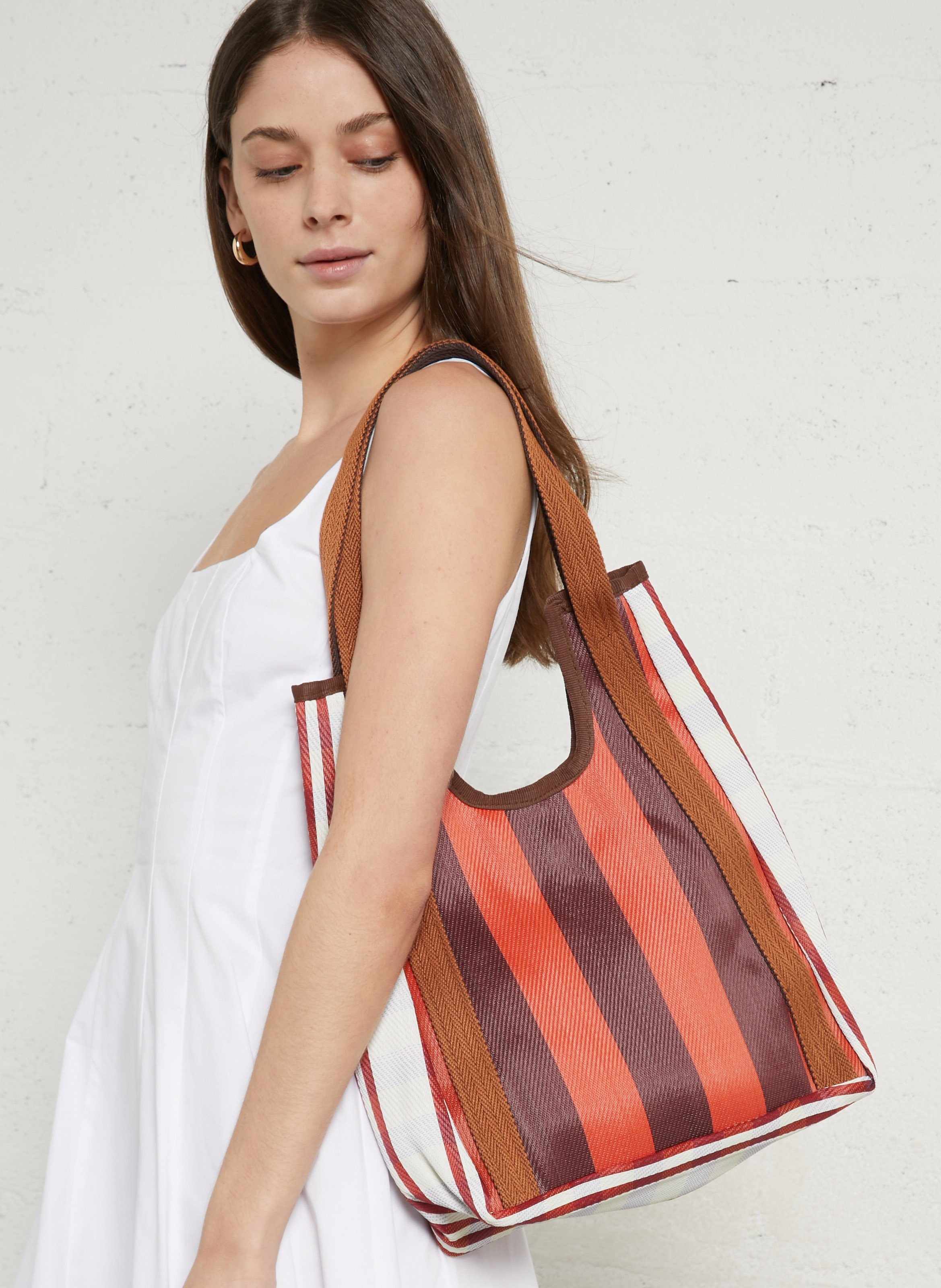 Bolso a rayas multicolores BABACHIC BAGS Multicolor