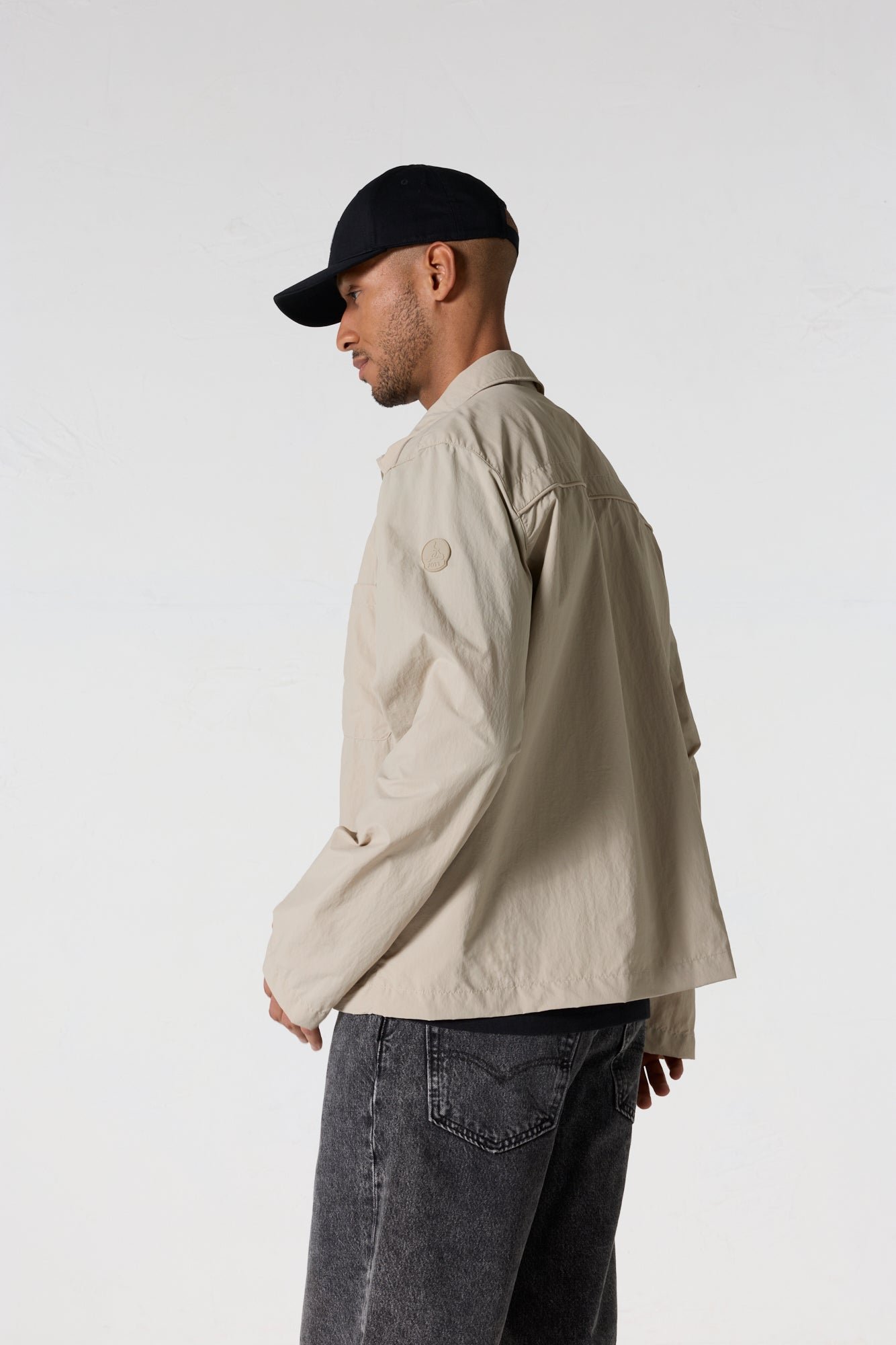 Veste légère col chemise guy JOTT Beige