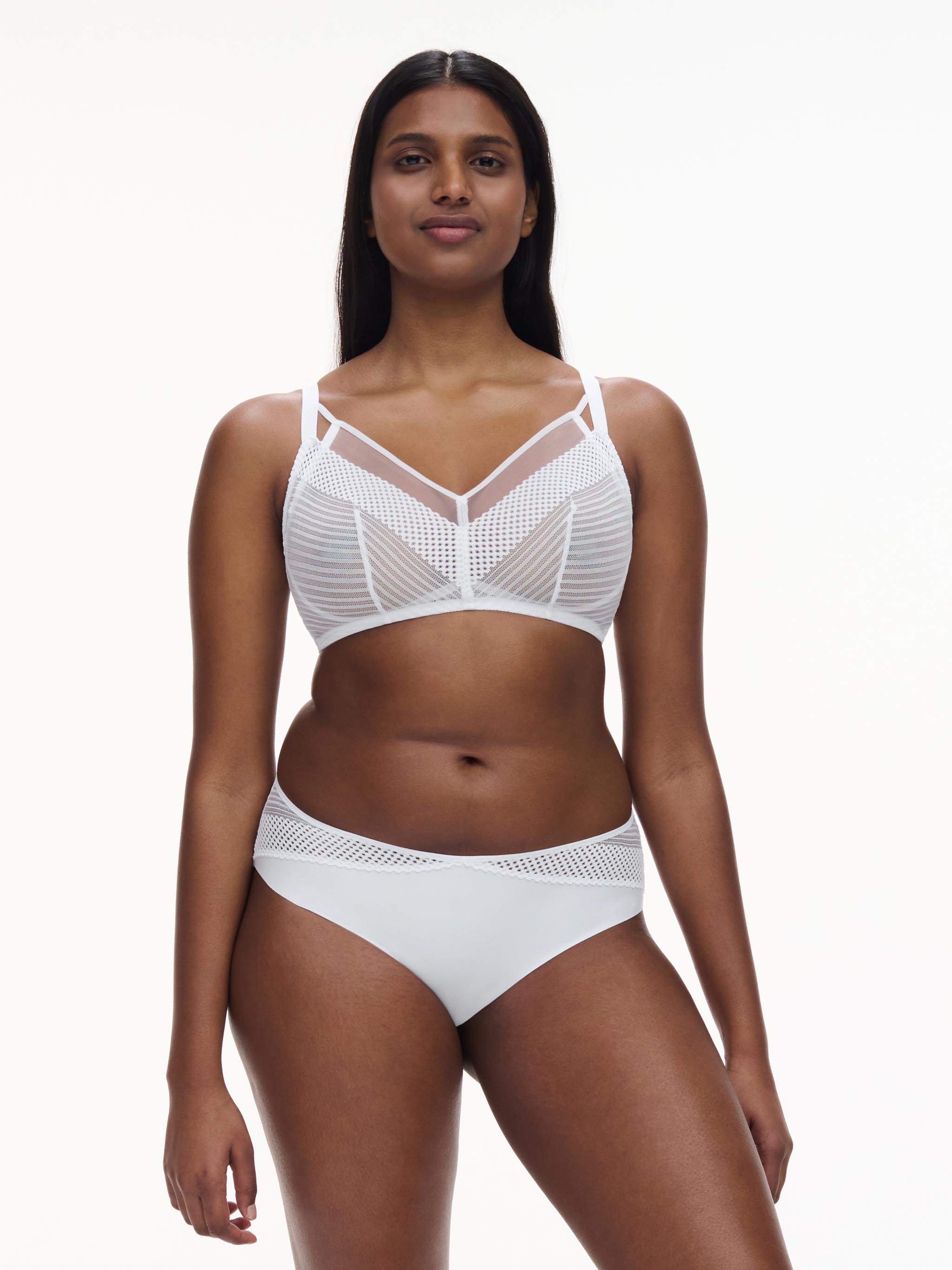 Non-wired support bra with cups CHANTELLE PULP White