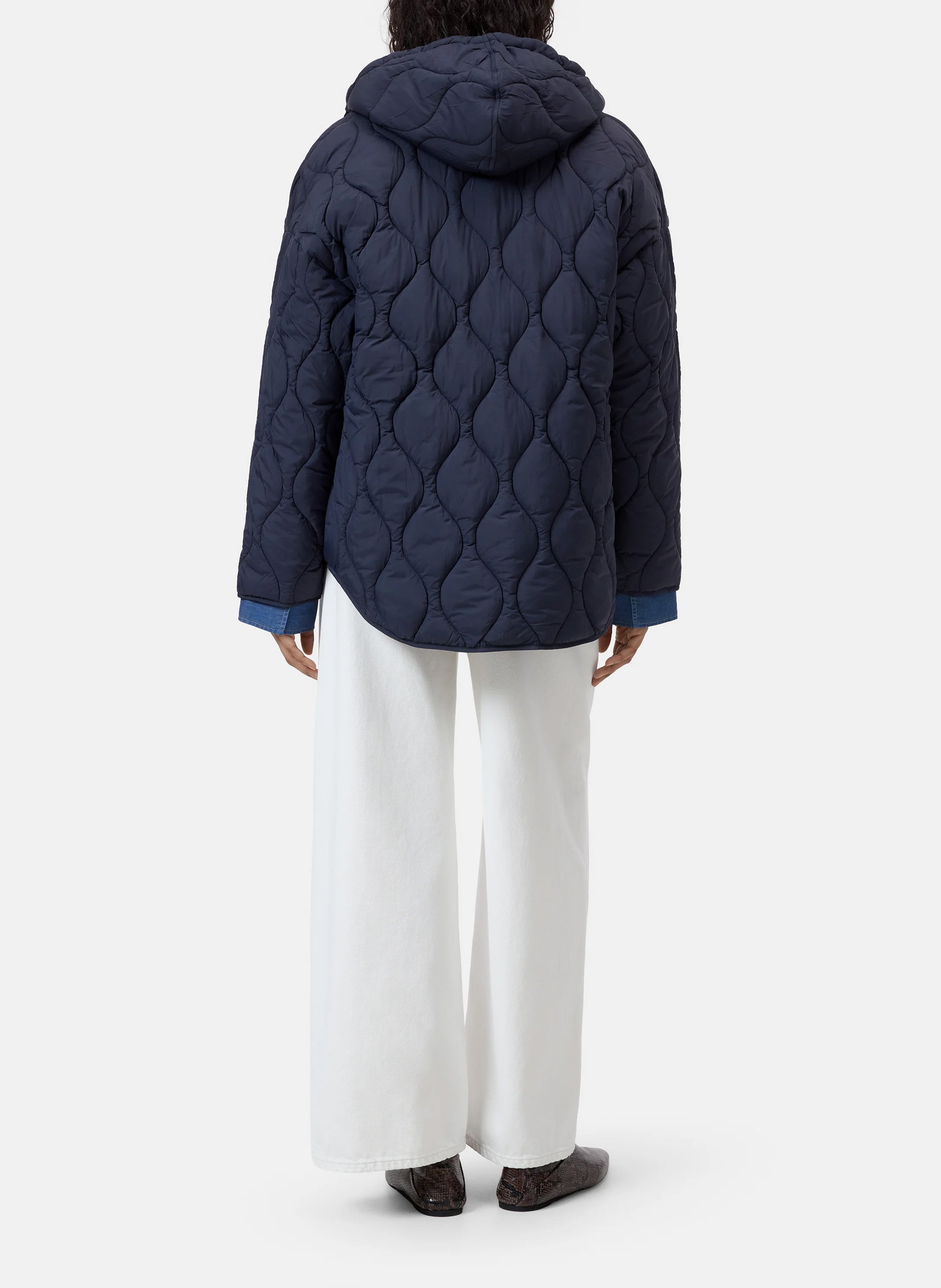 Oversized quilted jacket CLOSED Blue