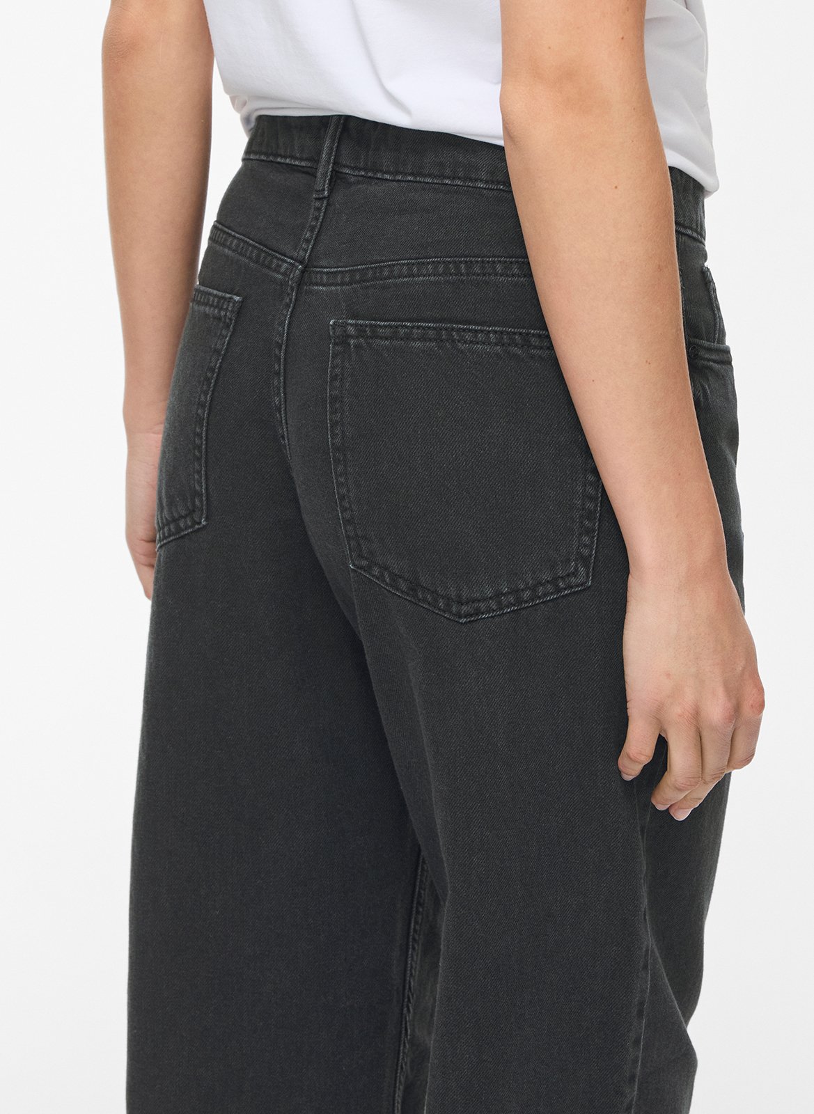 Jean large uni  VILA Noir