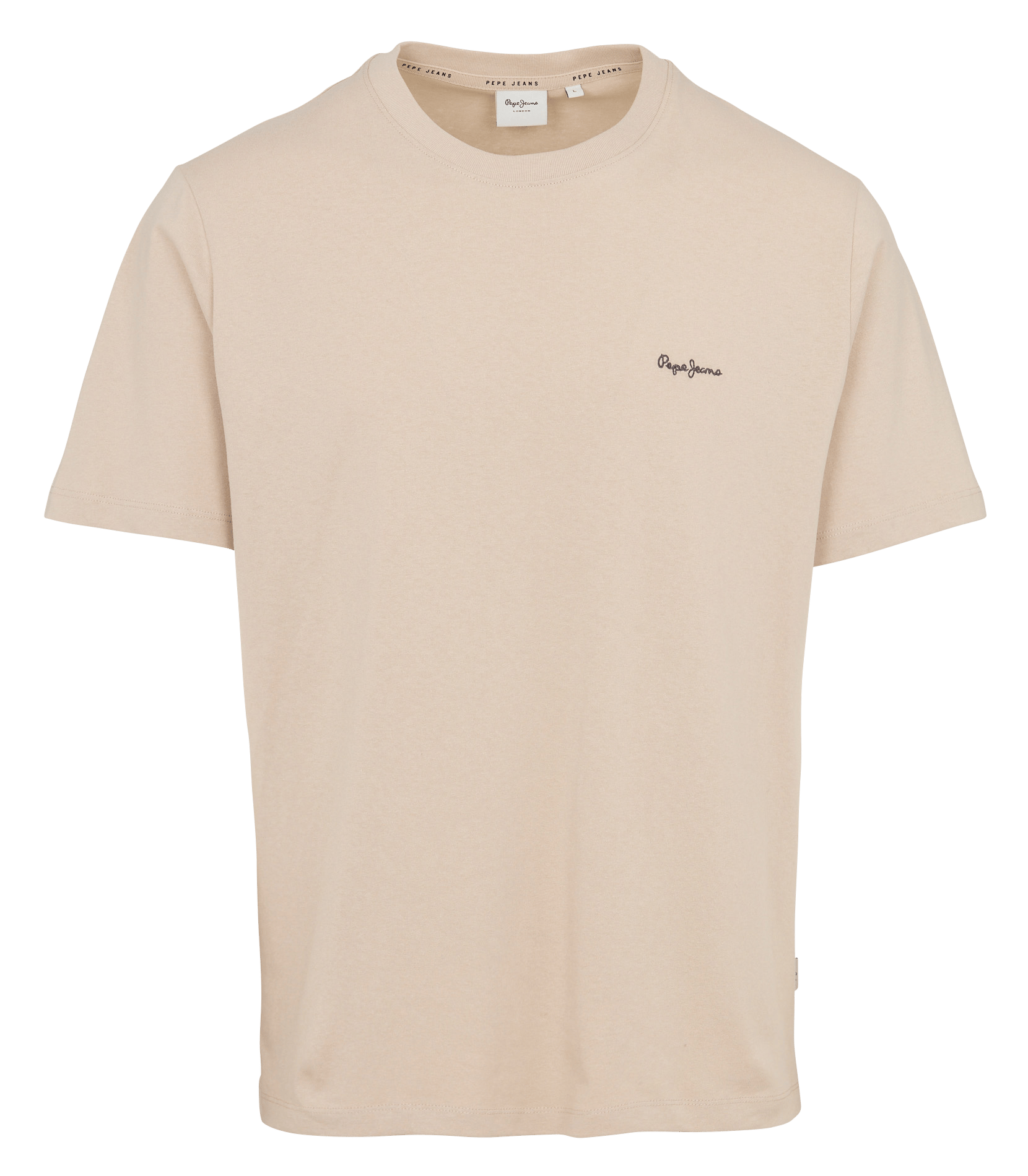 T-shirt droit col rond en coton PEPE JEANS