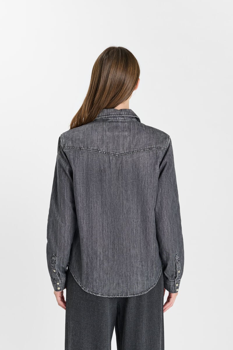 Denim shirt by BARBO LE TEMPS DES CERISES Grey