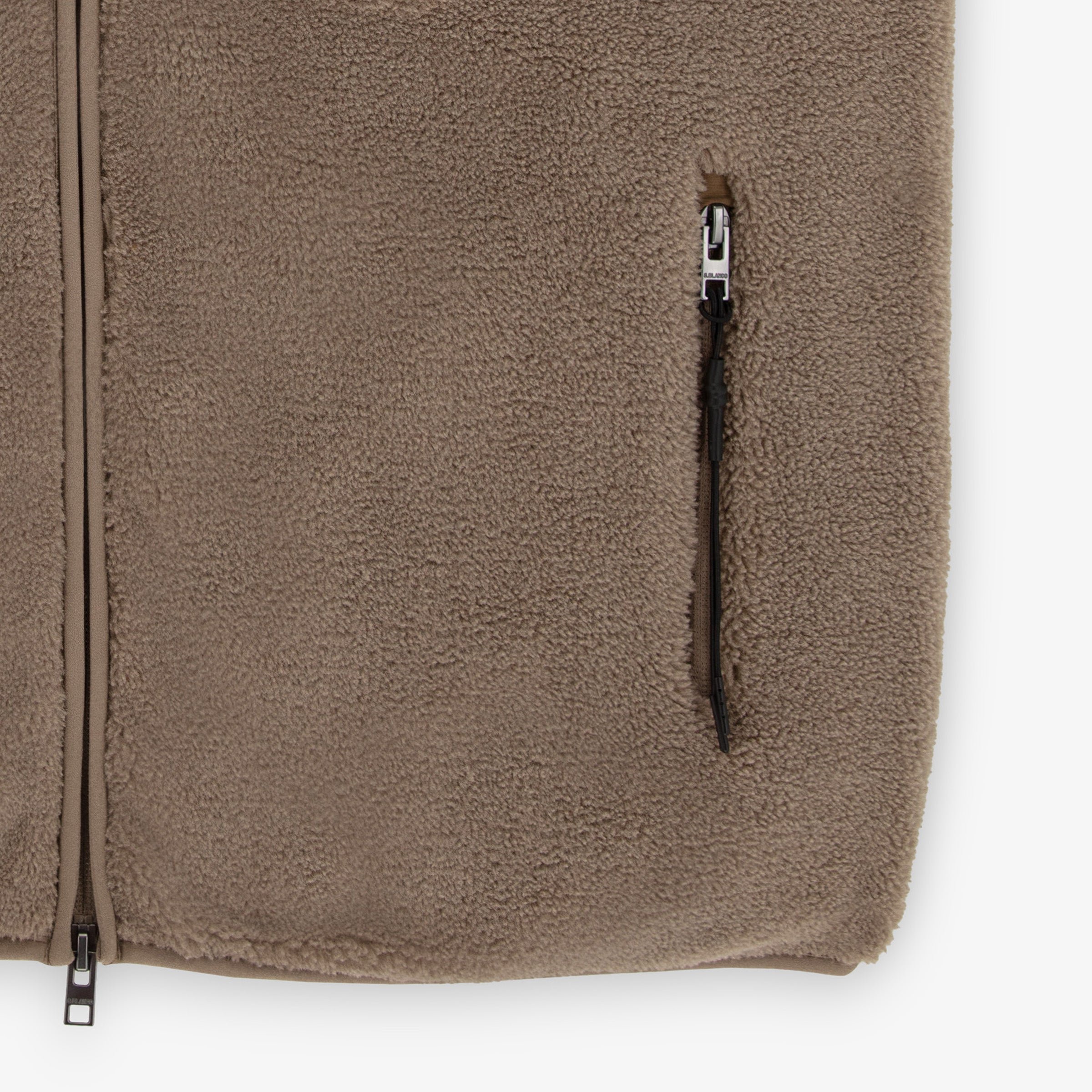Sleeveless sherpa fleece gilet SERGE BLANCO Beige