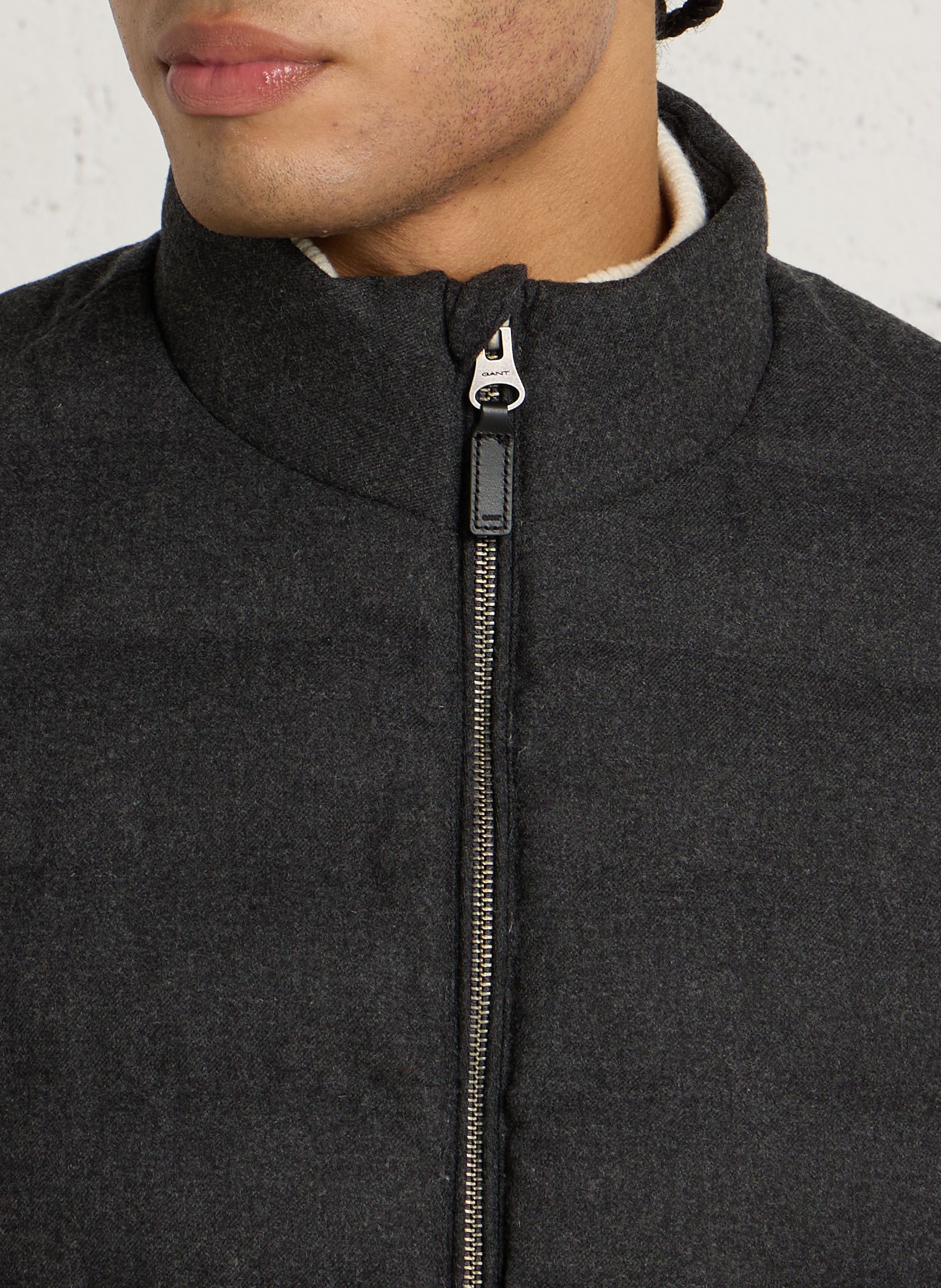 Veste droite col montant GANT Noir