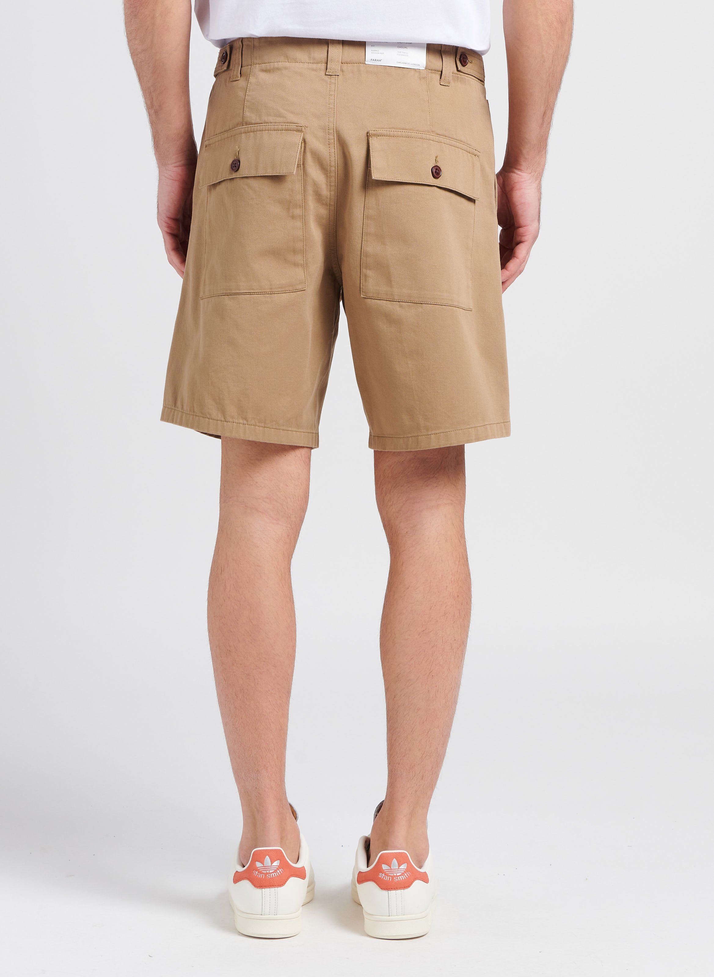 Weite Baumwollshorts FARAH Beige