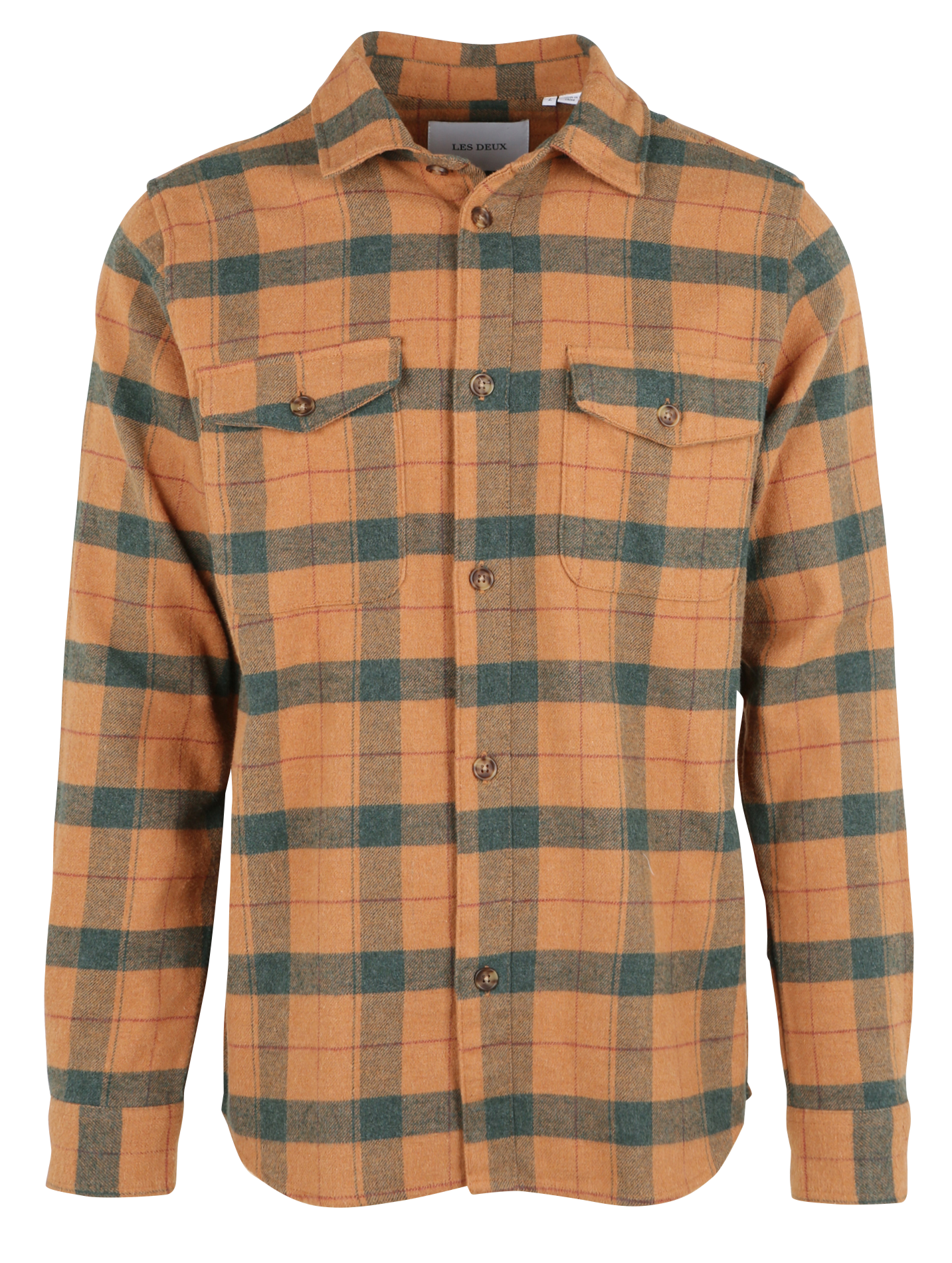 Regular geruite overshirt van katoen LES DEUX Veelkleurig