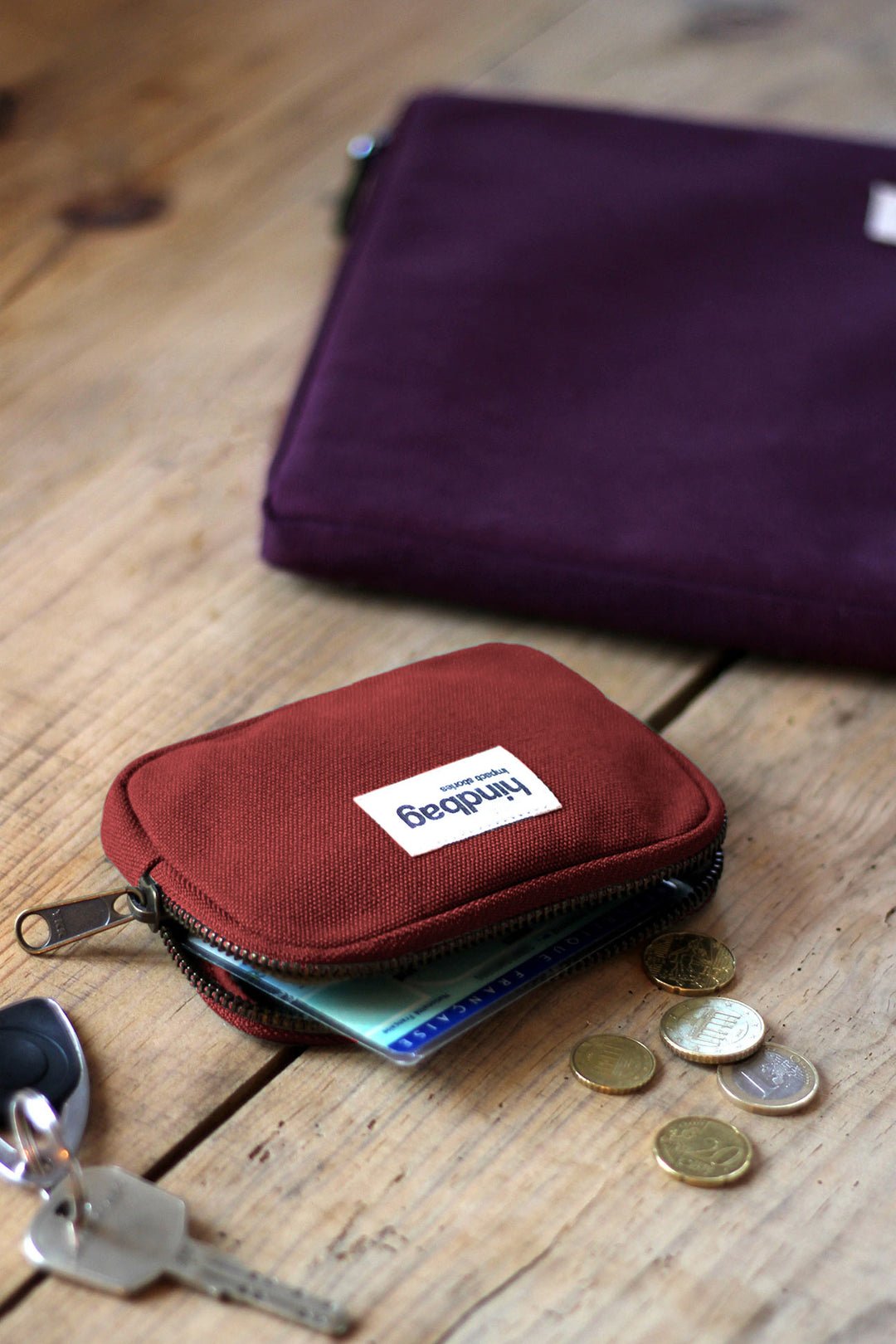 Cotton coin purse HINDBAG Red