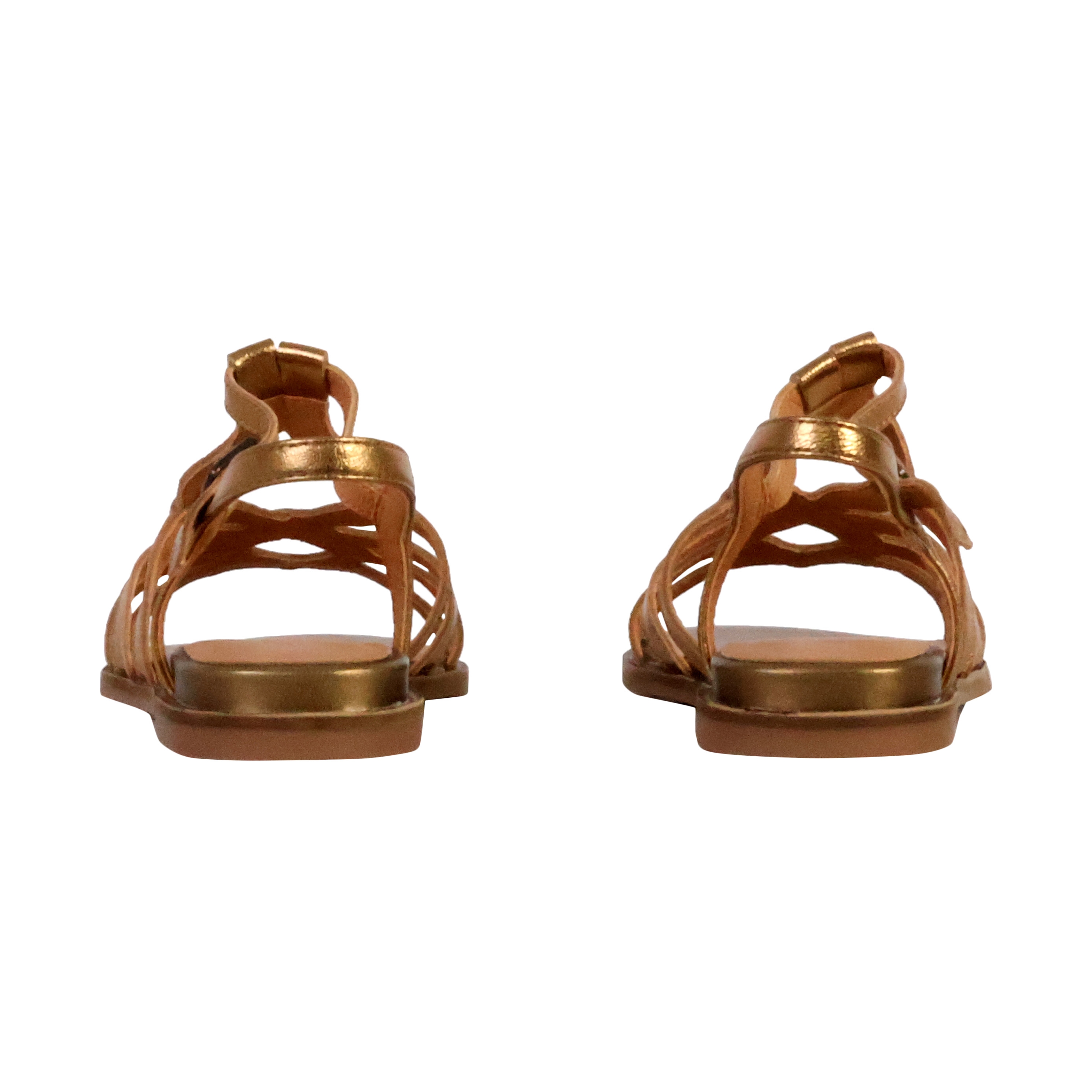 Sabine leather sandals EMILIE KARSTON Golden