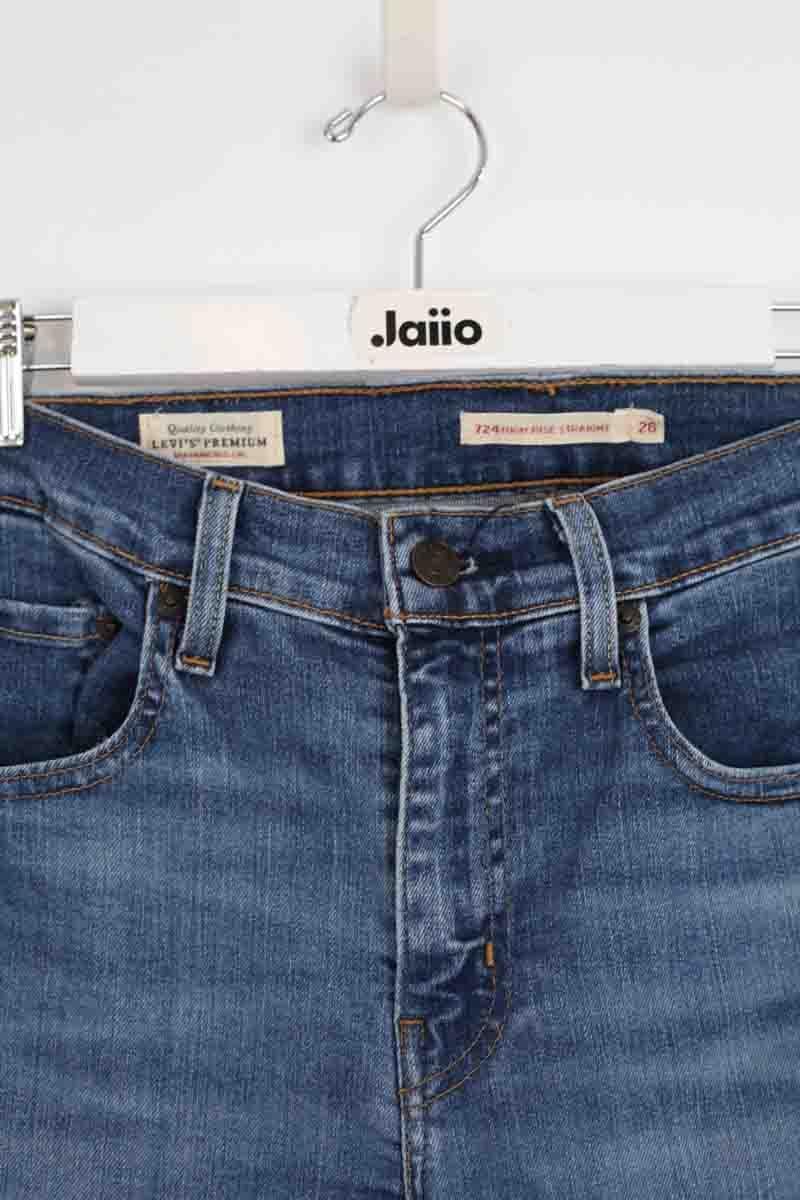 Cotton straight jeans LEVI'S - Seconde main Blue