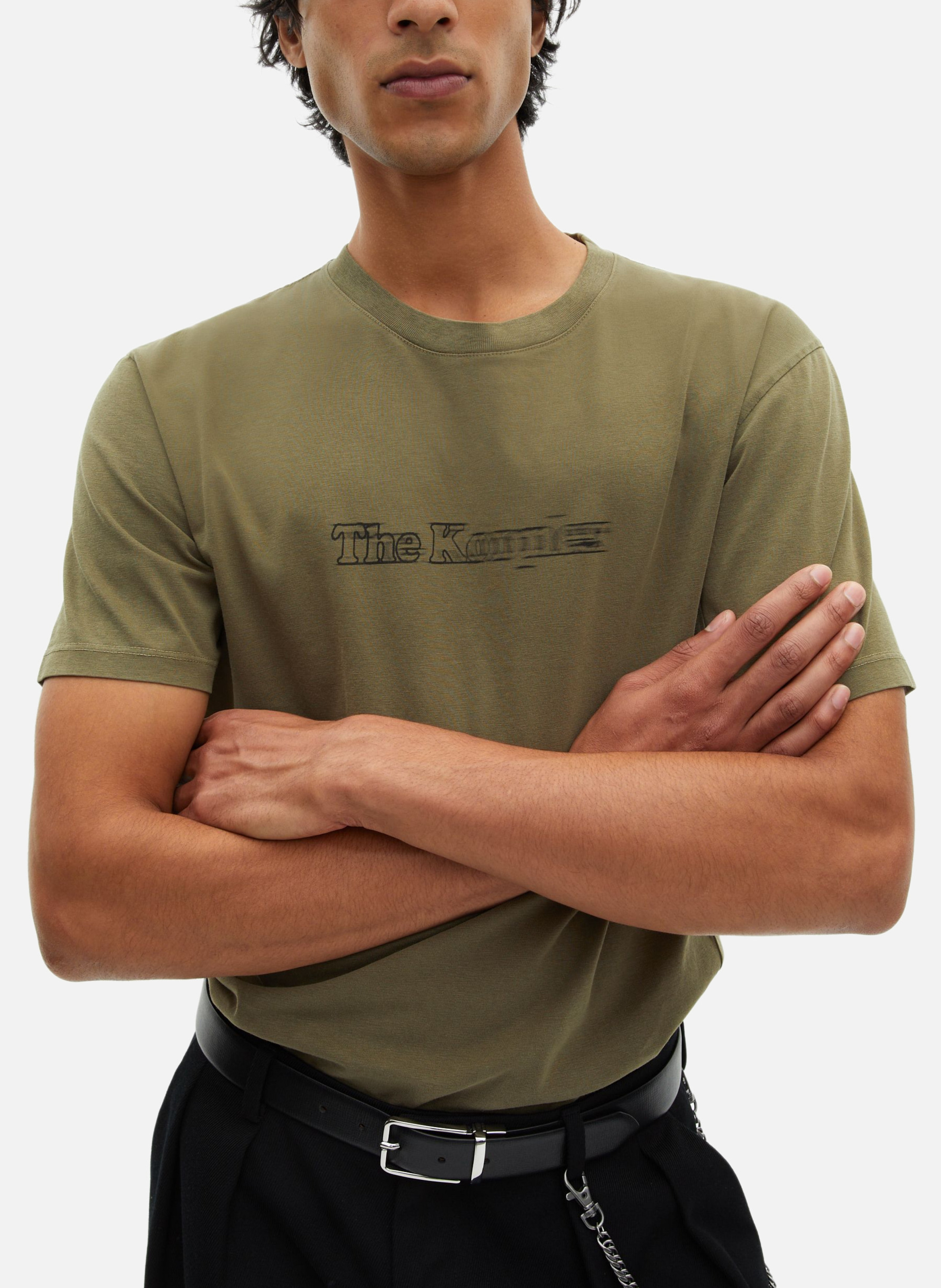 T-shirt with vintage logo effect THE KOOPLES Green