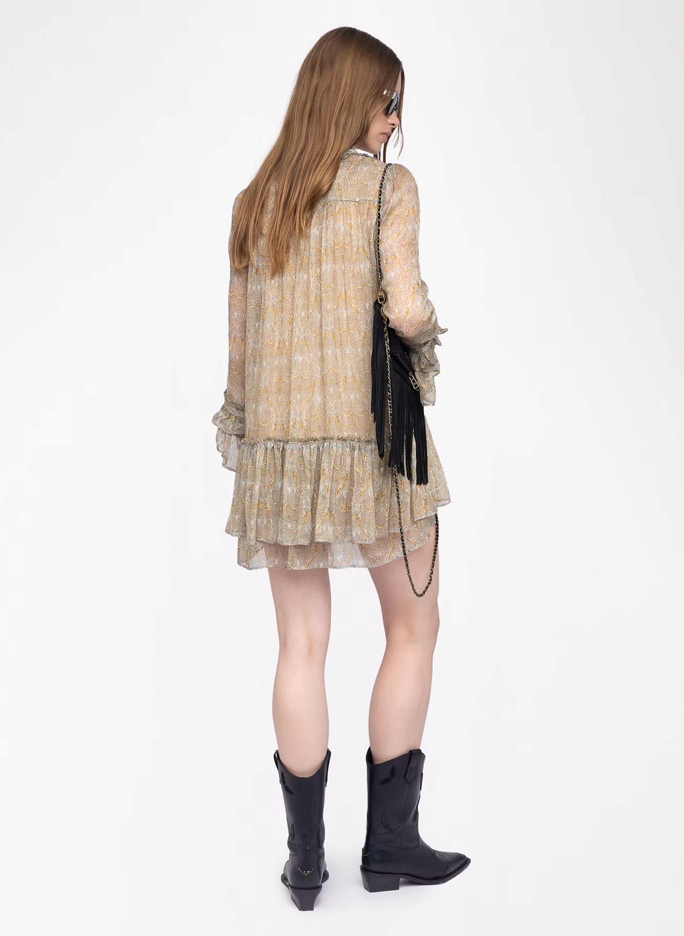 Robe courte imprimée ZADIG&VOLTAIRE Bleu