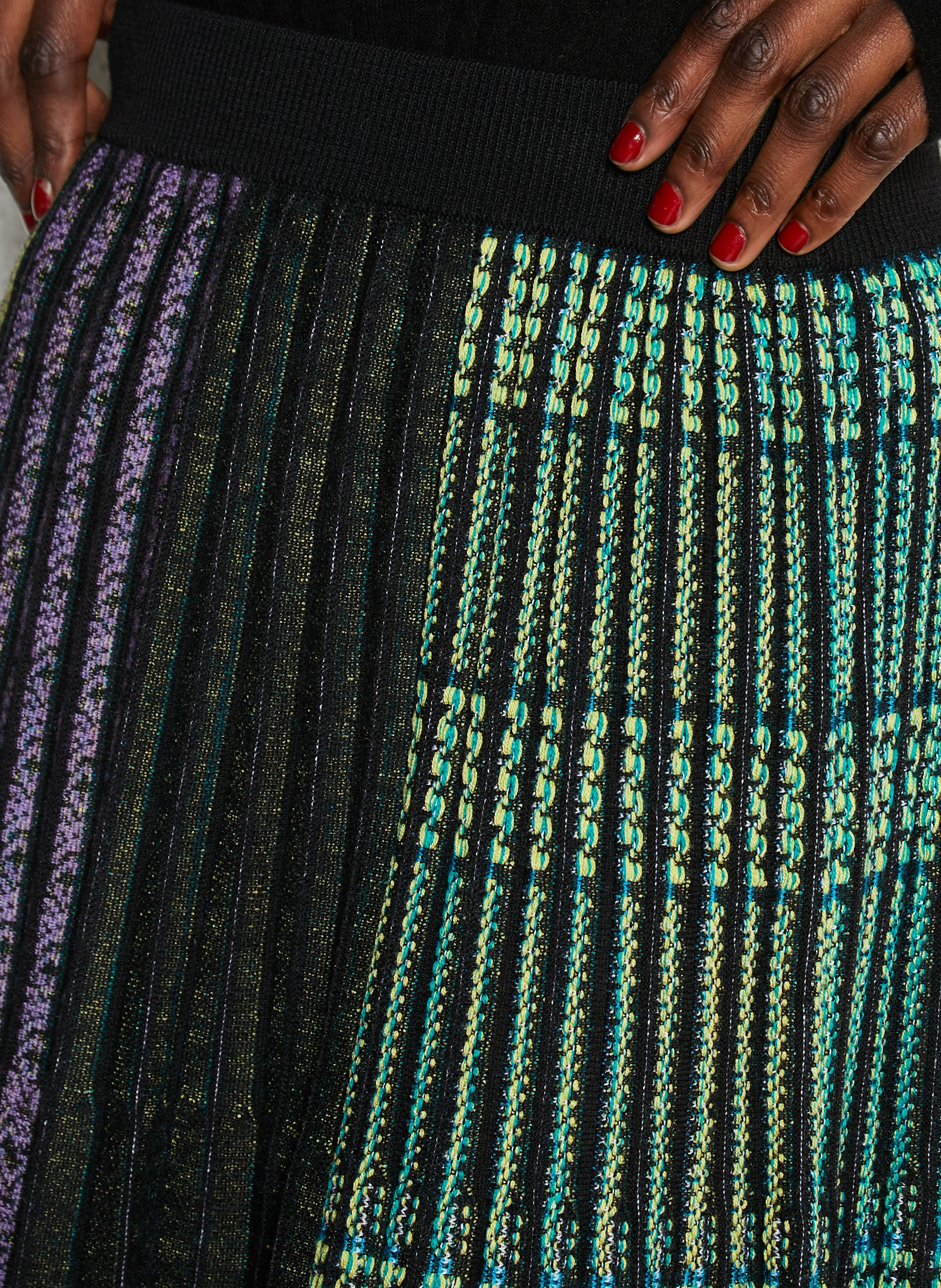 Jupe midi plissée MES DEMOISELLES Multicolore