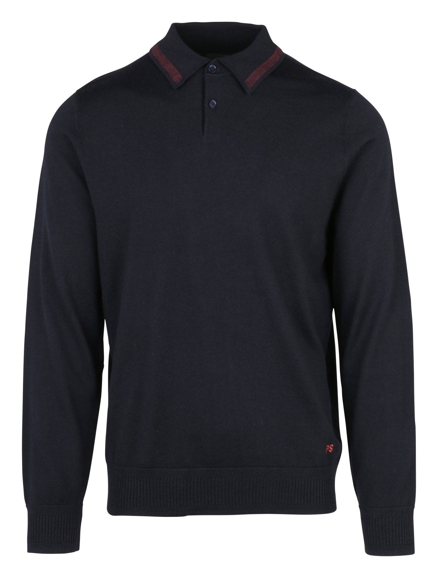 Straight-leg wool polo shirt PAUL SMITH Blue