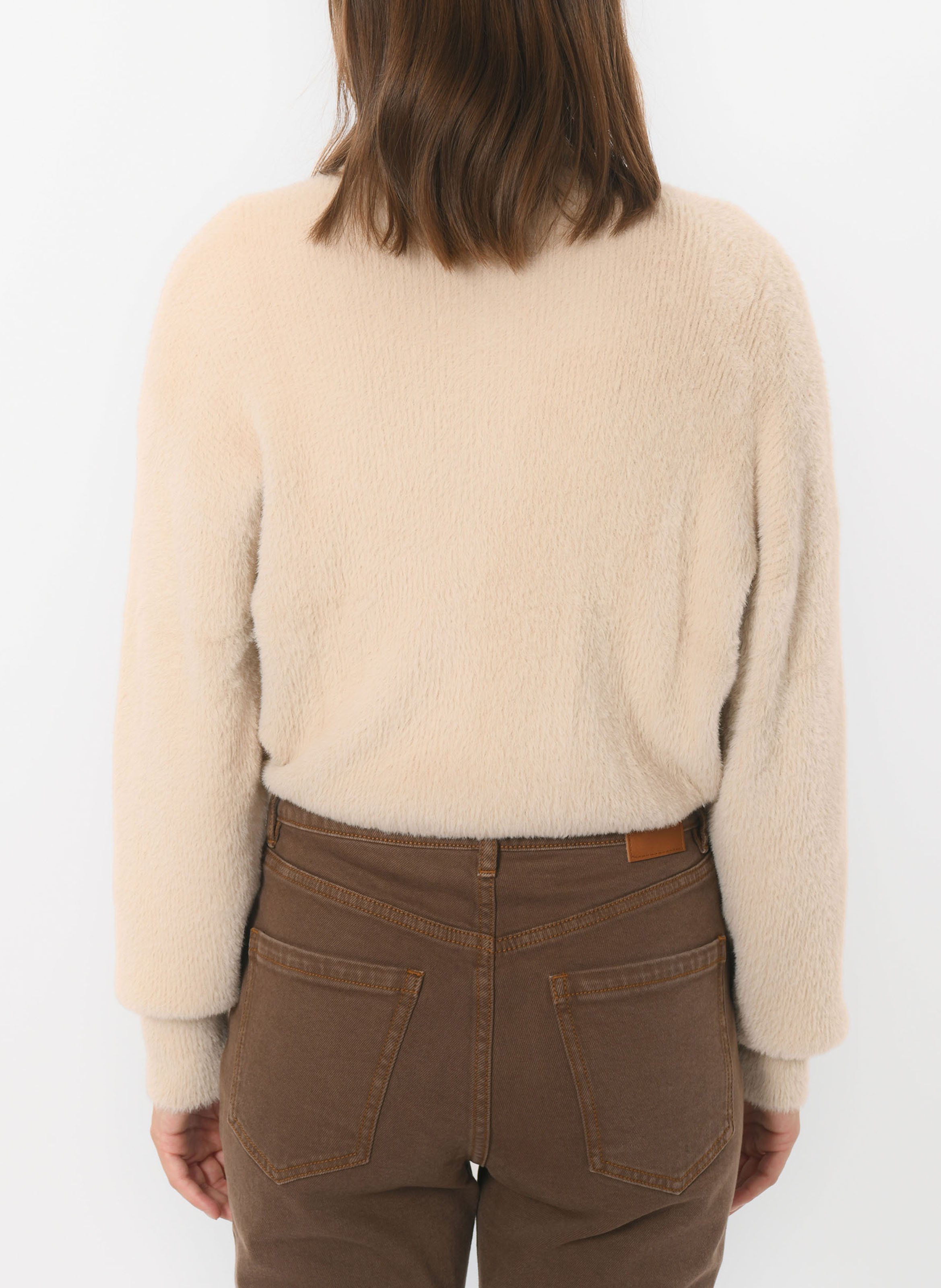 Oversized vest V-hals KOOKAI Beige