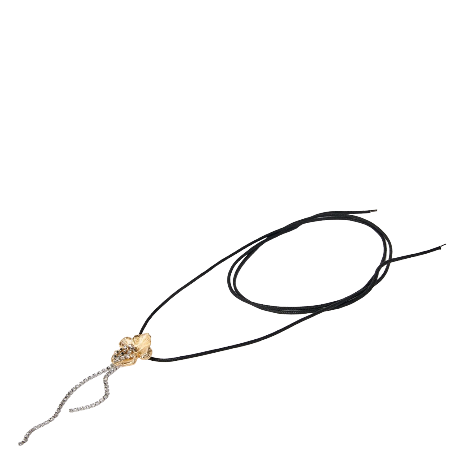 Korte ketting met bloem MAJE Goudkleurig