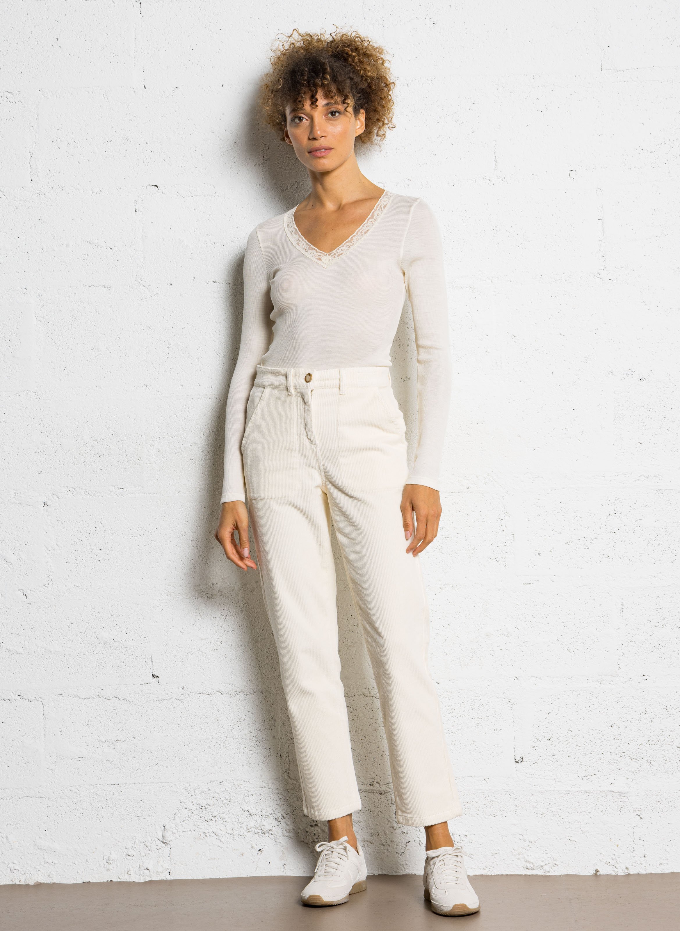 Corduroy carrot pants ARMOR LUX Beige