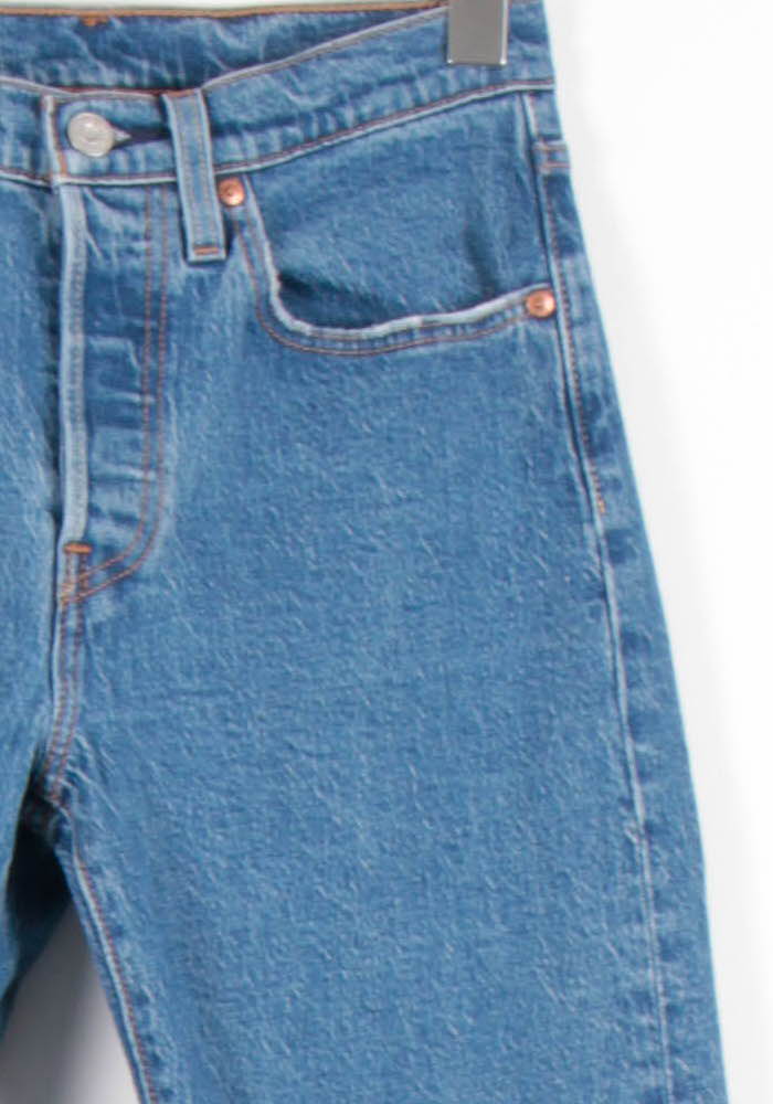 Cropped slim jeans with studs LEVI'S - Seconde main Blue